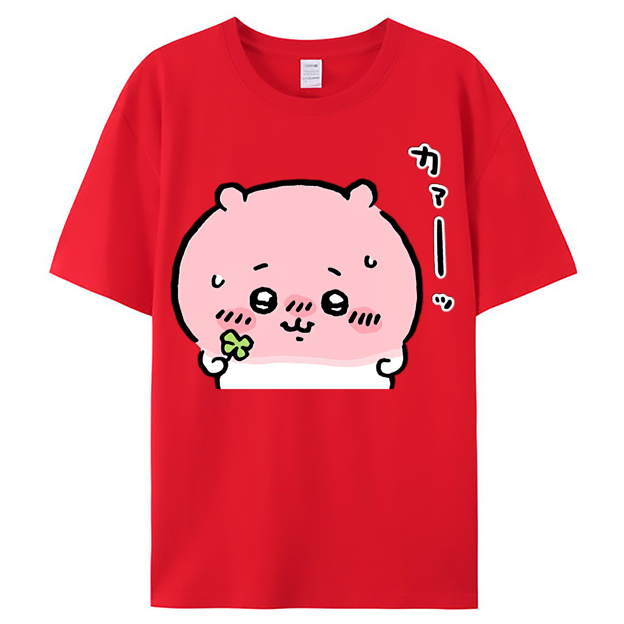 （画像用） ちいかわ ちいかわ Chii-kawa chiikawa レディースカジュアルプリントTシャツ（綿100％）