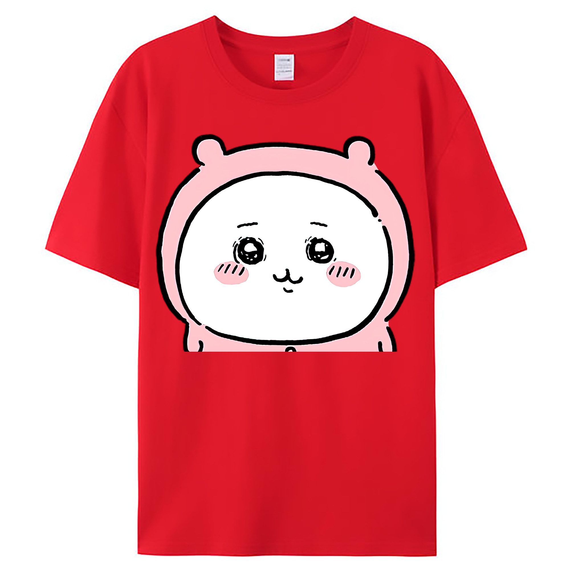 （画像用） ちいかわ ちいかわ Chii-kawa chiikawa レディースカジュアルプリントTシャツ（綿100％）