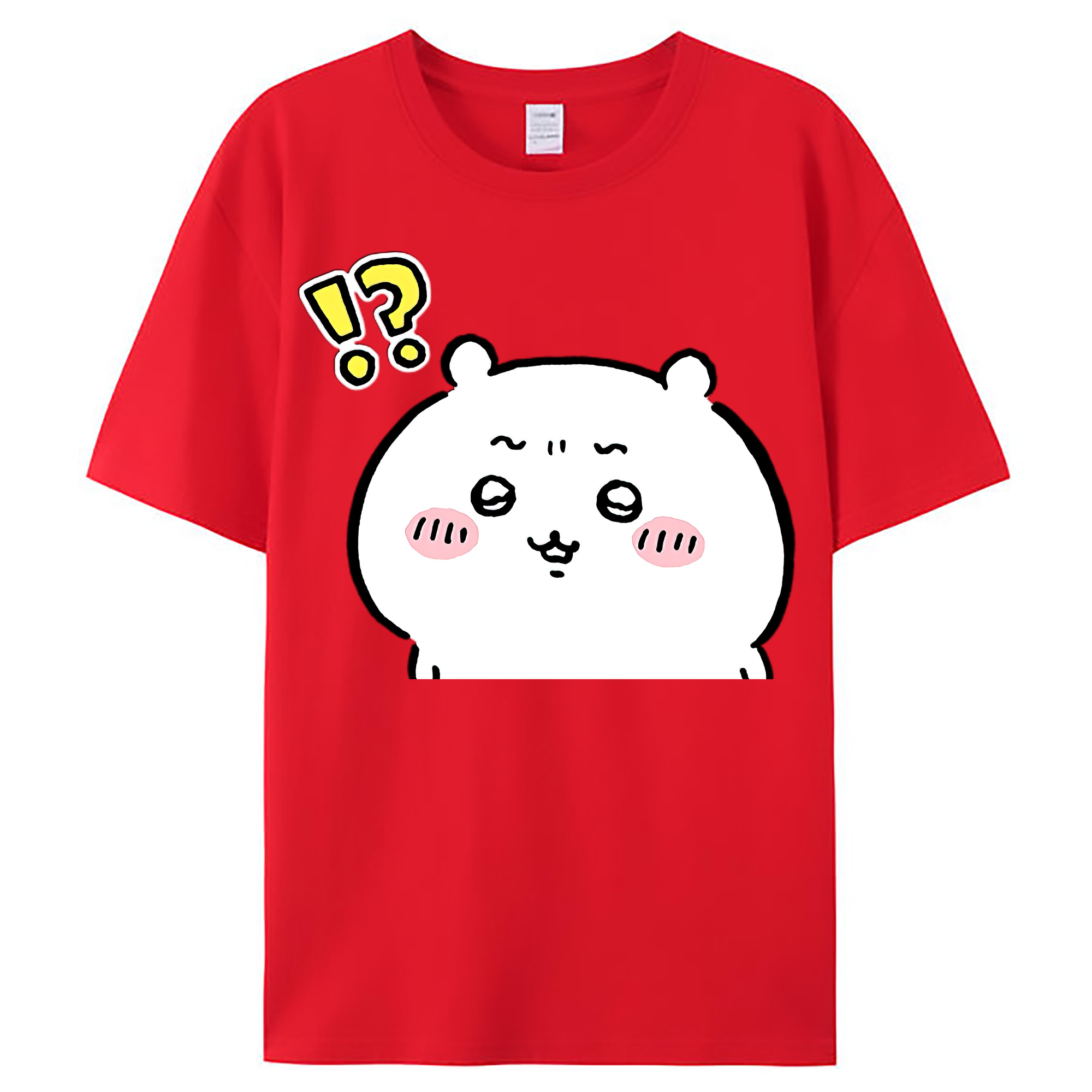 （画像用） ちいかわ ちいかわ Chii-kawa chiikawa レディースカジュアルプリントTシャツ（綿100％）