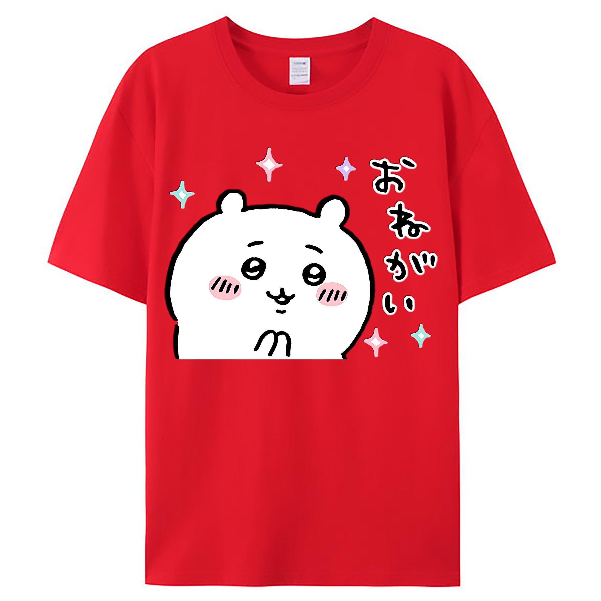（画像用） ちいかわ ちいかわ Chii-kawa chiikawa レディースカジュアルプリントTシャツ（綿100％）