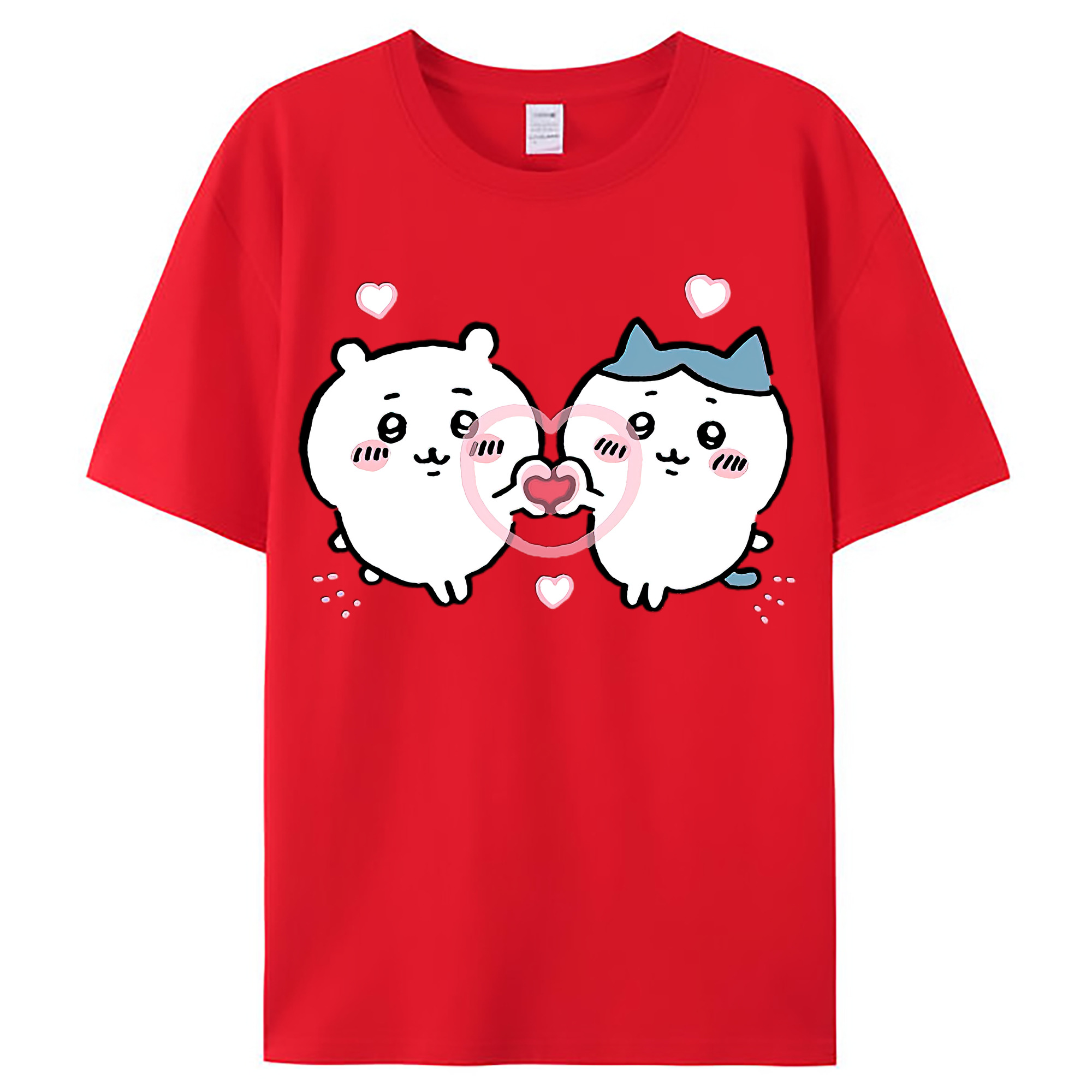 （画像用） ちいかわ ちいかわ Chii-kawa chiikawa レディースカジュアルプリントTシャツ（綿100％）