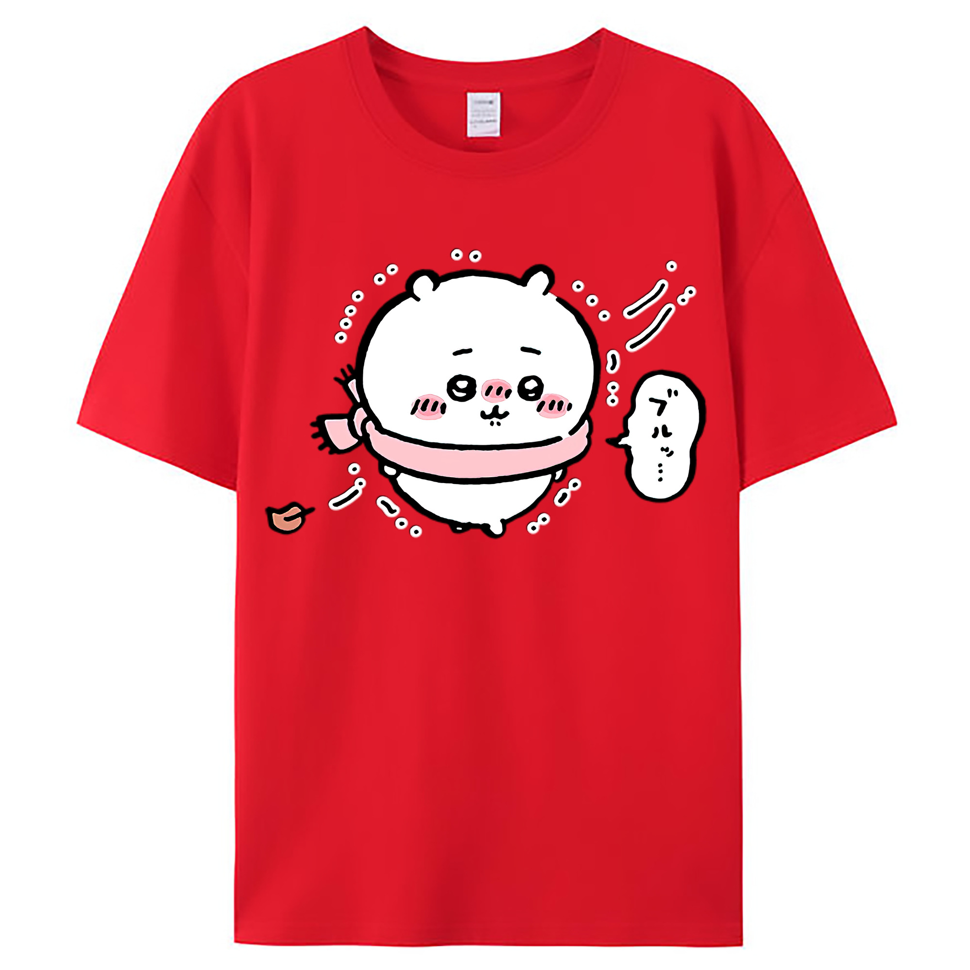 （画像用） ちいかわ ちいかわ Chii-kawa chiikawa レディースカジュアルプリントTシャツ（綿100％）