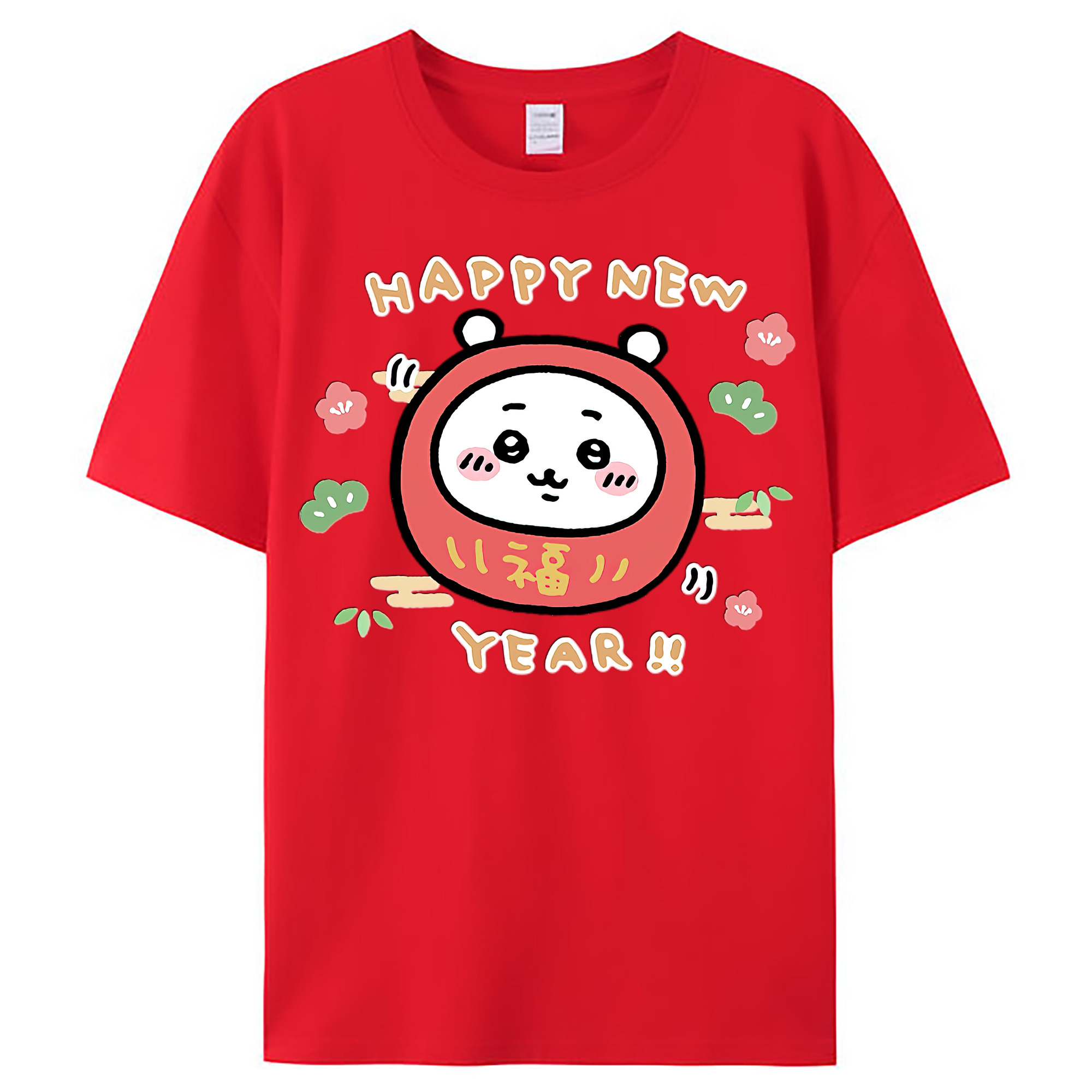 （画像用） ちいかわ ちいかわ Chii-kawa chiikawa レディースカジュアルプリントTシャツ（綿100％）