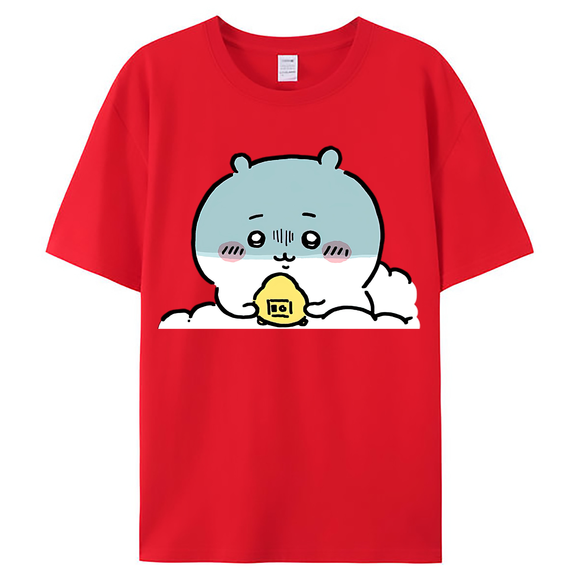 （画像用） ちいかわ ちいかわ Chii-kawa chiikawa レディースカジュアルプリントTシャツ（綿100％）