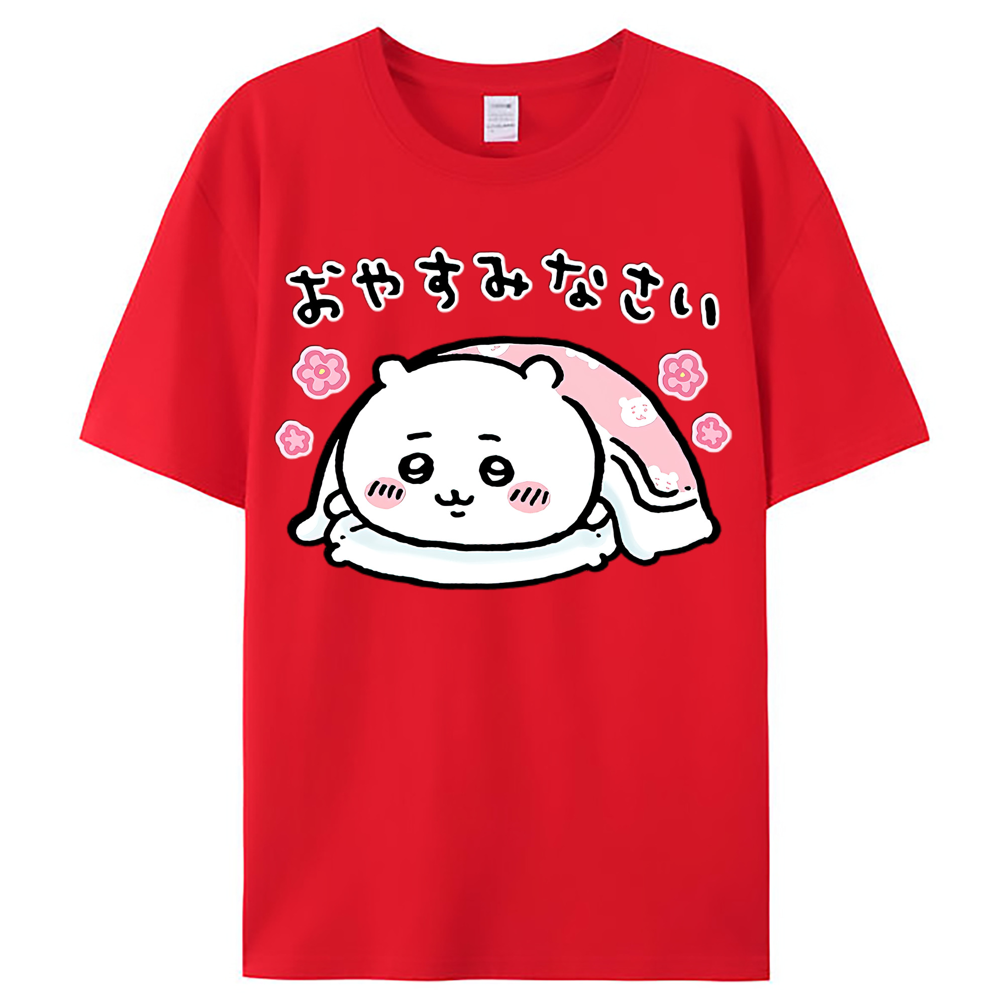 （画像用） ちいかわ ちいかわ Chii-kawa chiikawa レディースカジュアルプリントTシャツ（綿100％）