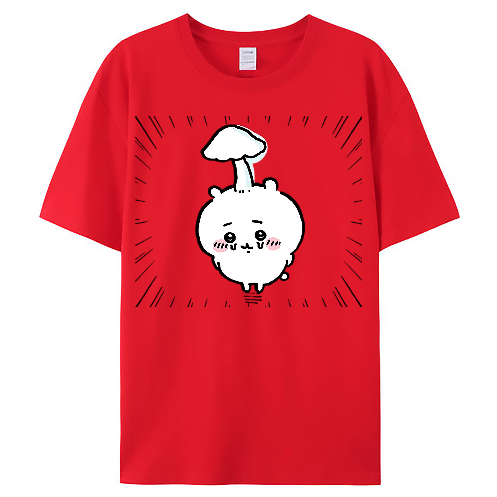 （画像用） ちいかわ ちいかわ Chii-kawa chiikawa レディースカジュアルプリントTシャツ（綿100％）
