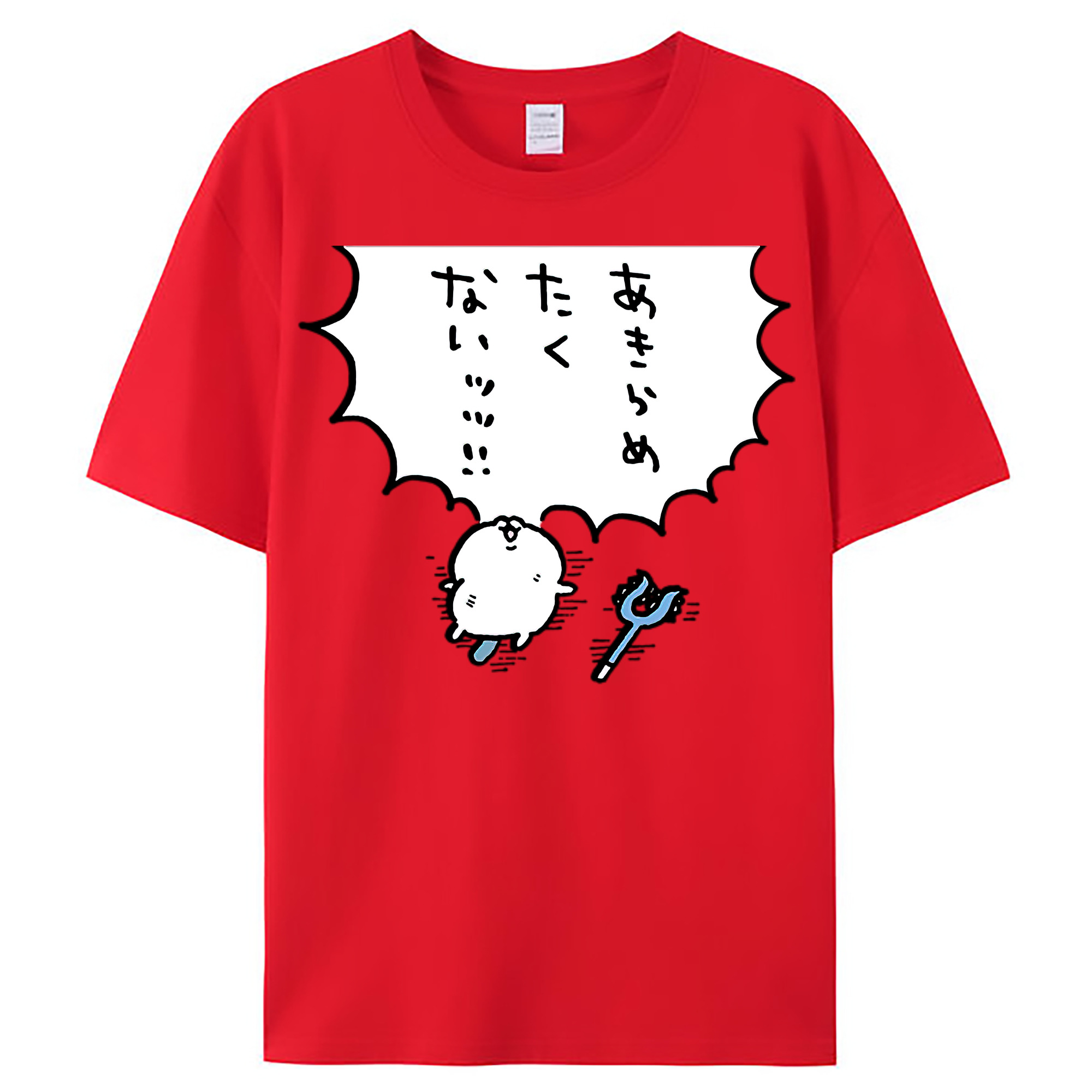 （画像用） ちいかわ ちいかわ Chii-kawa chiikawa レディースカジュアルプリントTシャツ（綿100％）