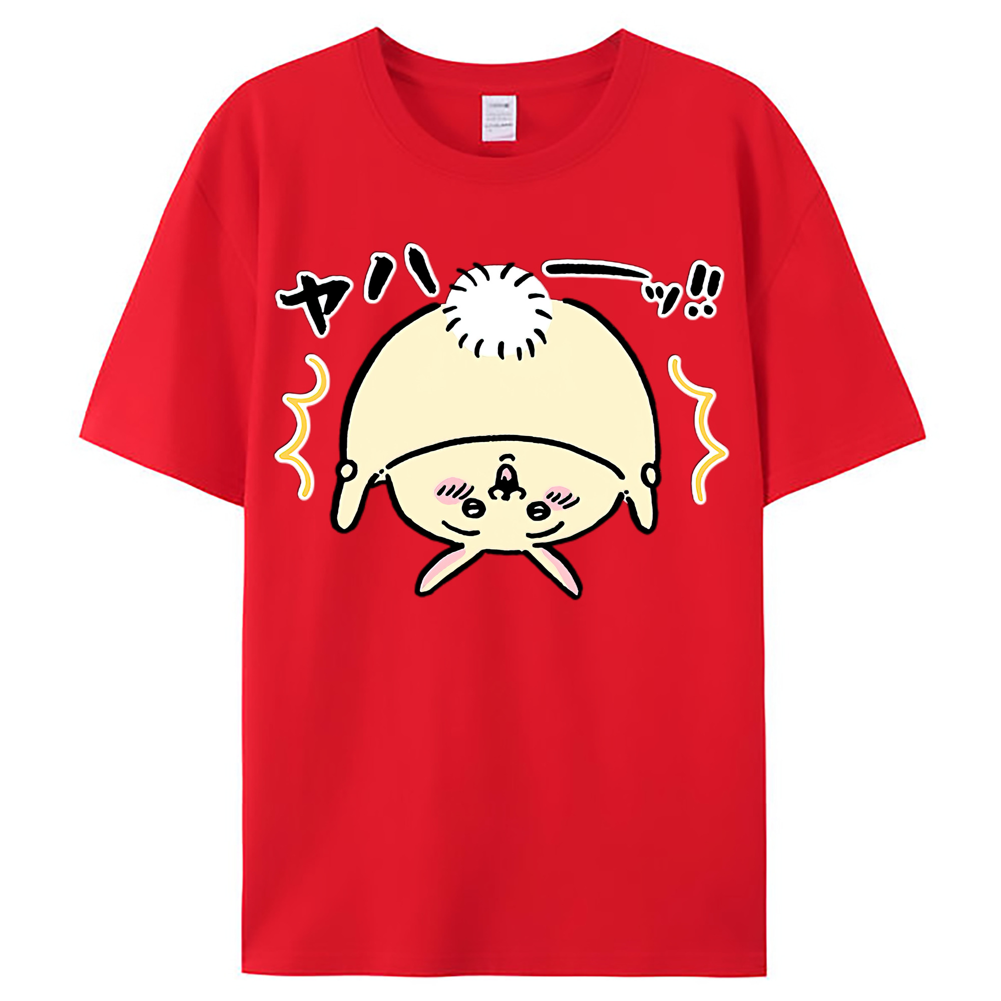 （画像用） ちいかわ うさぎ Chii-kawa usagi レディースカジュアルプリントTシャツ（綿100％）