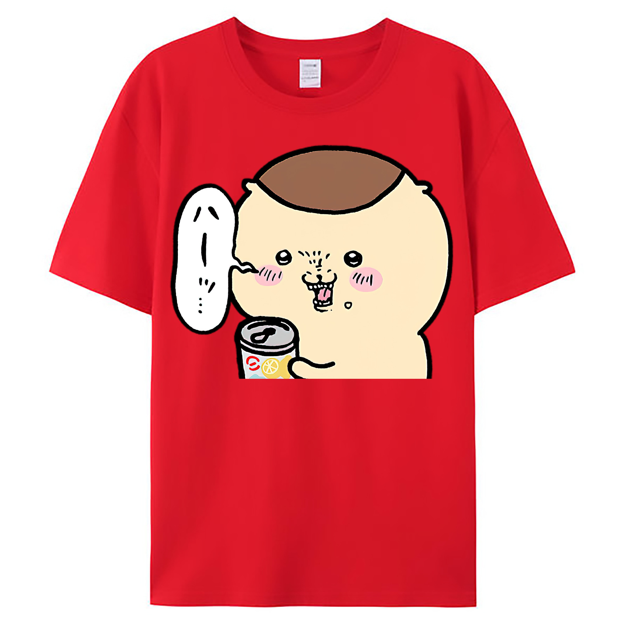 （画像用） ちいかわ くりまんじゅう Chii-kawa kuri manjū レディースカジュアルプリントTシャツ（綿100％）