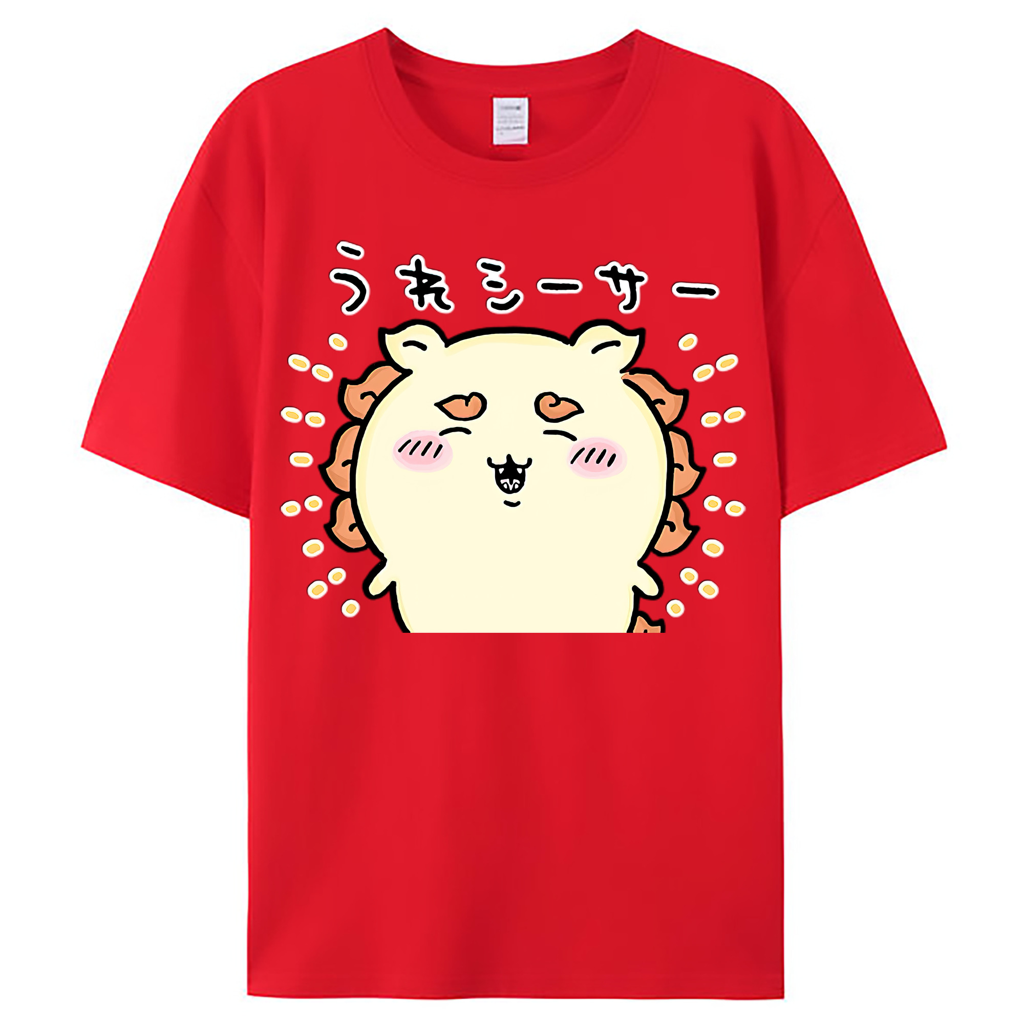 （画像用） ちいかわ シーサー Chii-kawa Shisa レディースカジュアルプリントTシャツ（綿100％）
