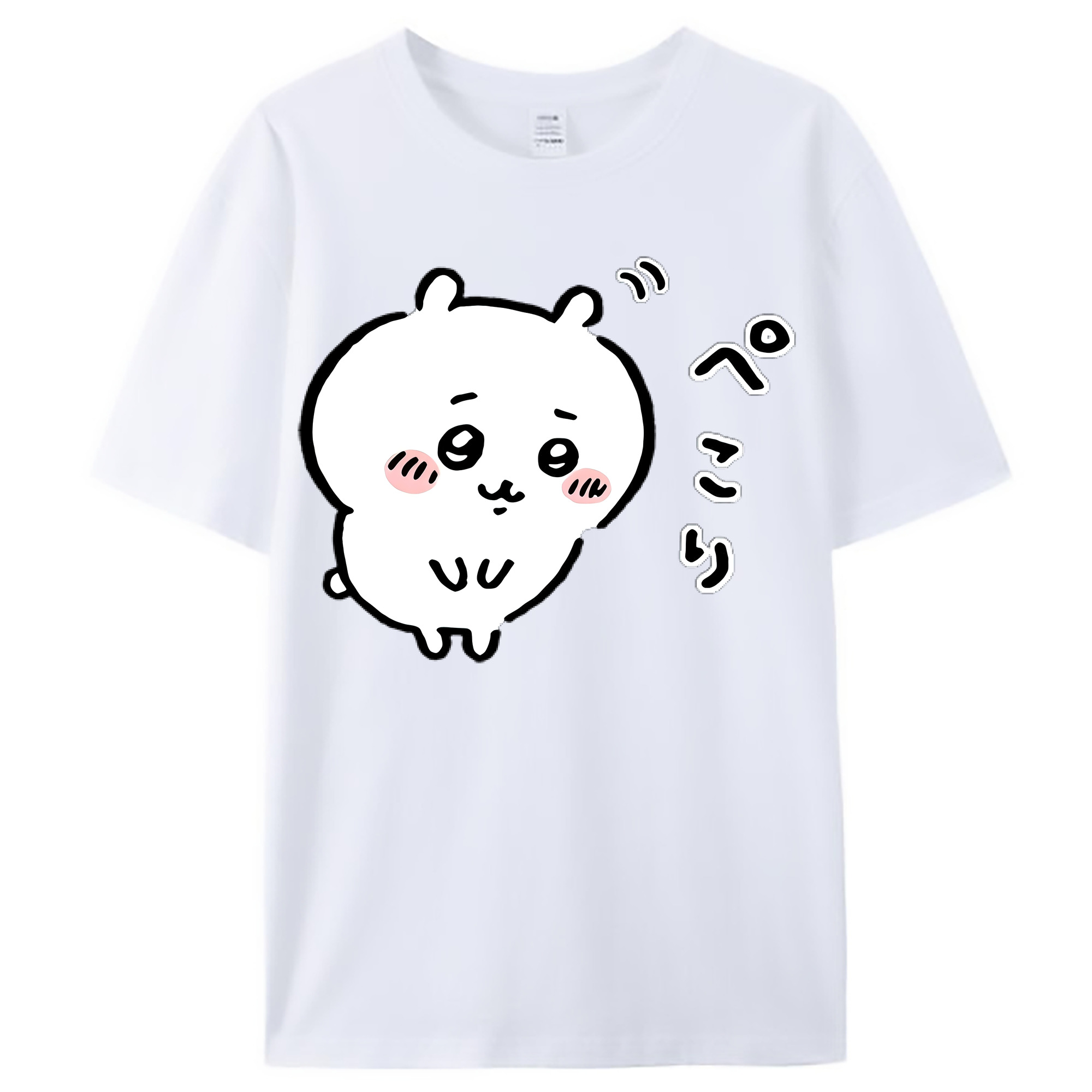 （画像用） ちいかわ ちいかわ Chii-kawa chiikawa レディースカジュアルプリントTシャツ（綿100％）