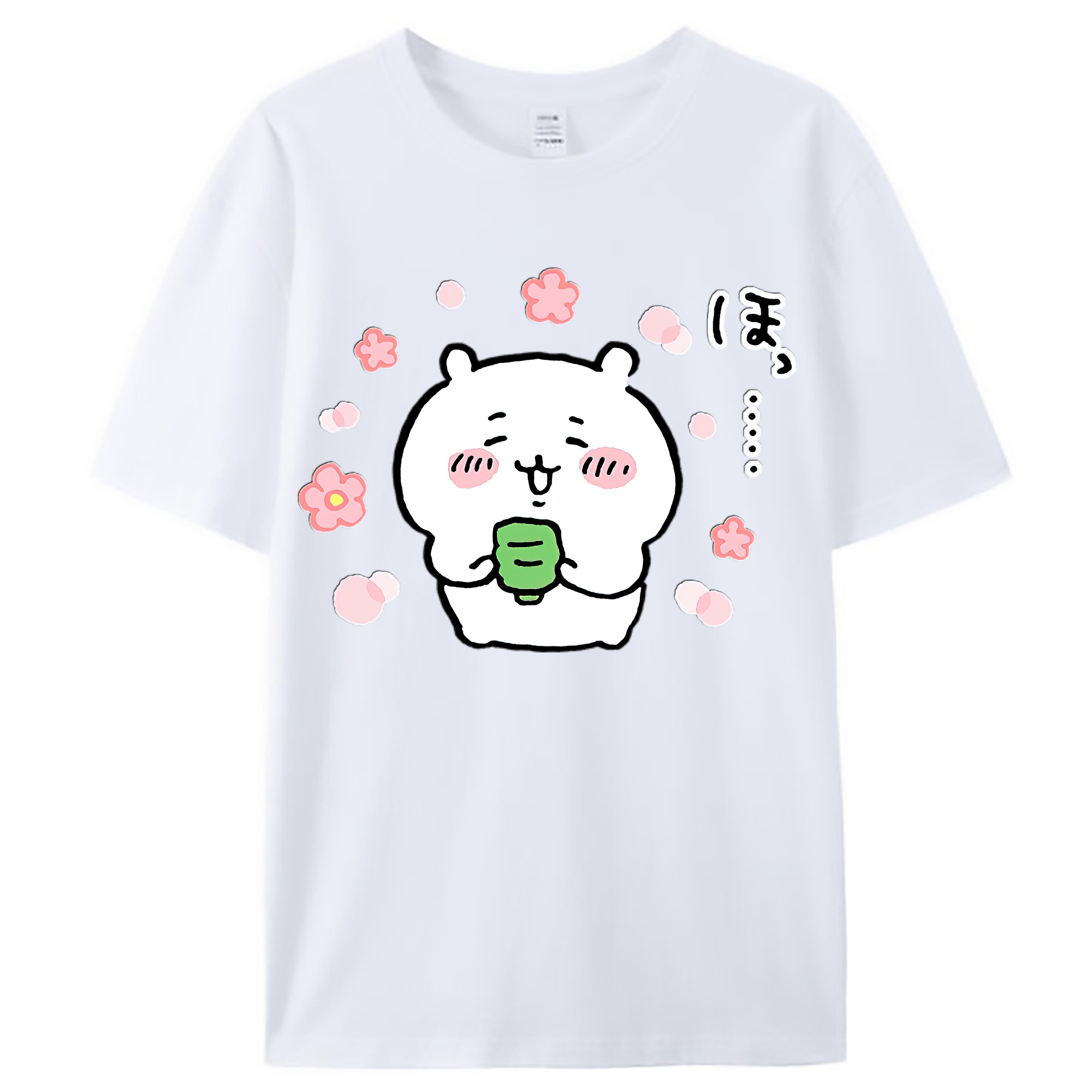 （画像用） ちいかわ ちいかわ Chii-kawa chiikawa レディースカジュアルプリントTシャツ（綿100％）