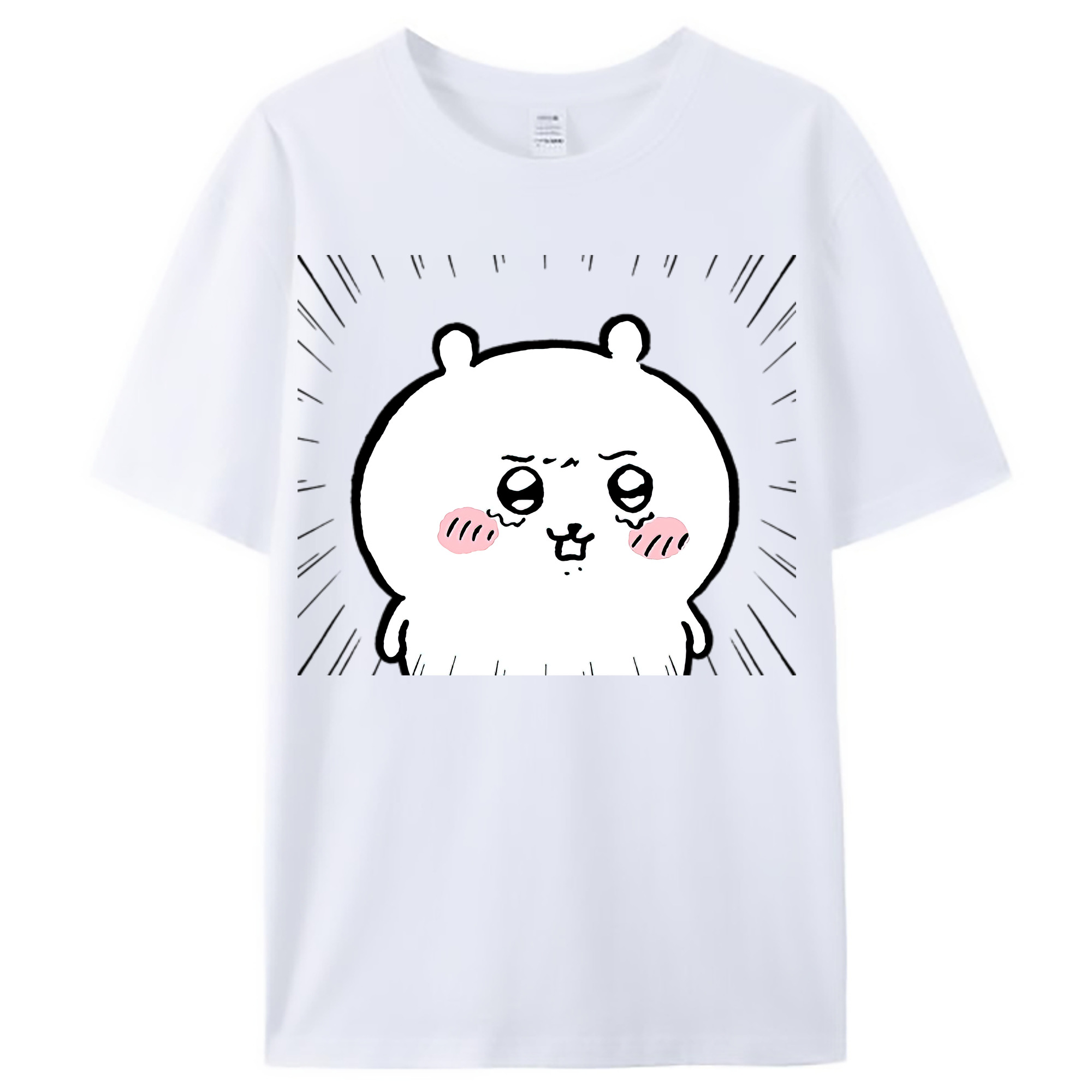 （画像用） ちいかわ ちいかわ Chii-kawa chiikawa レディースカジュアルプリントTシャツ（綿100％）