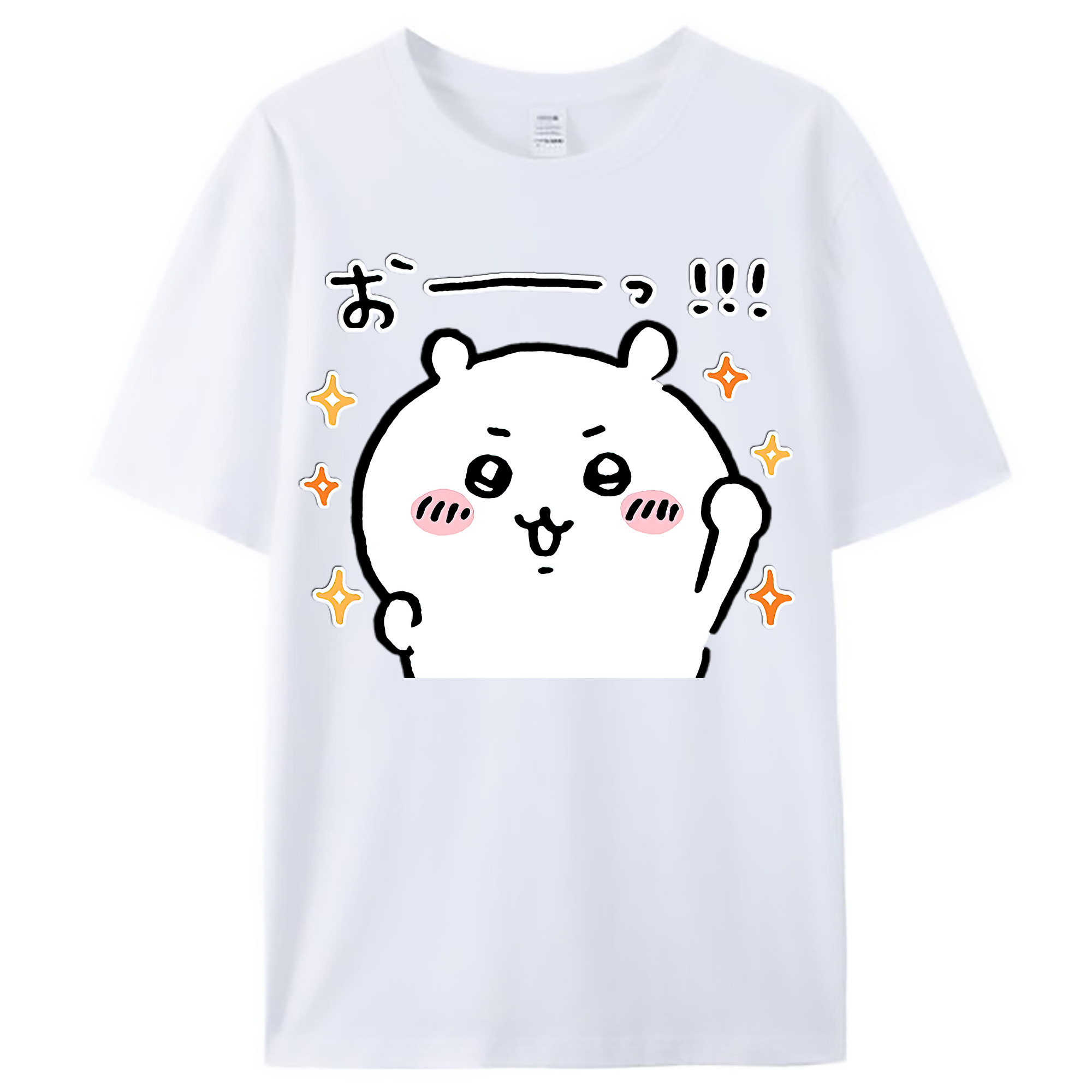 （画像用） ちいかわ ちいかわ Chii-kawa chiikawa レディースカジュアルプリントTシャツ（綿100％）