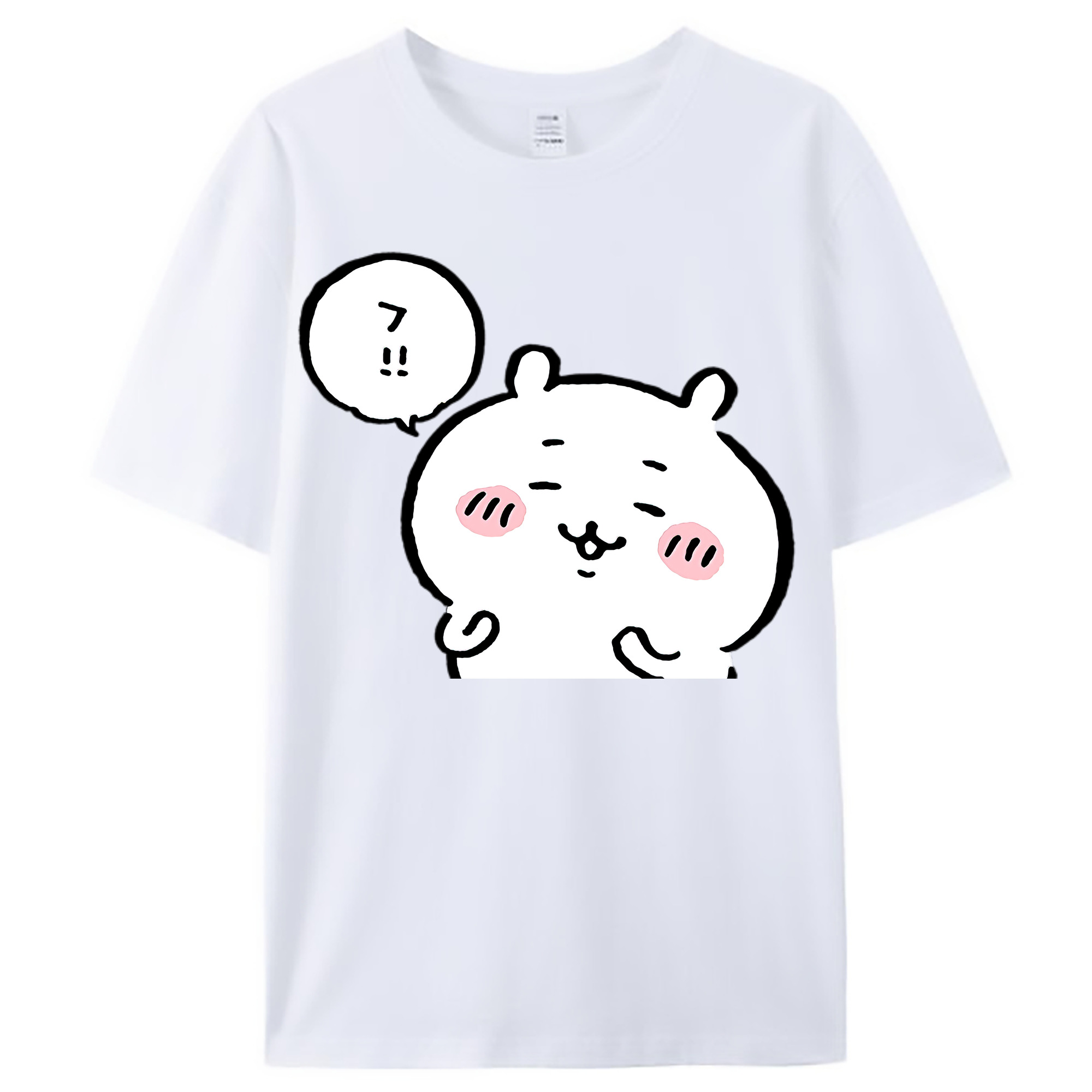 （画像用） ちいかわ ちいかわ Chii-kawa chiikawa レディースカジュアルプリントTシャツ（綿100％）