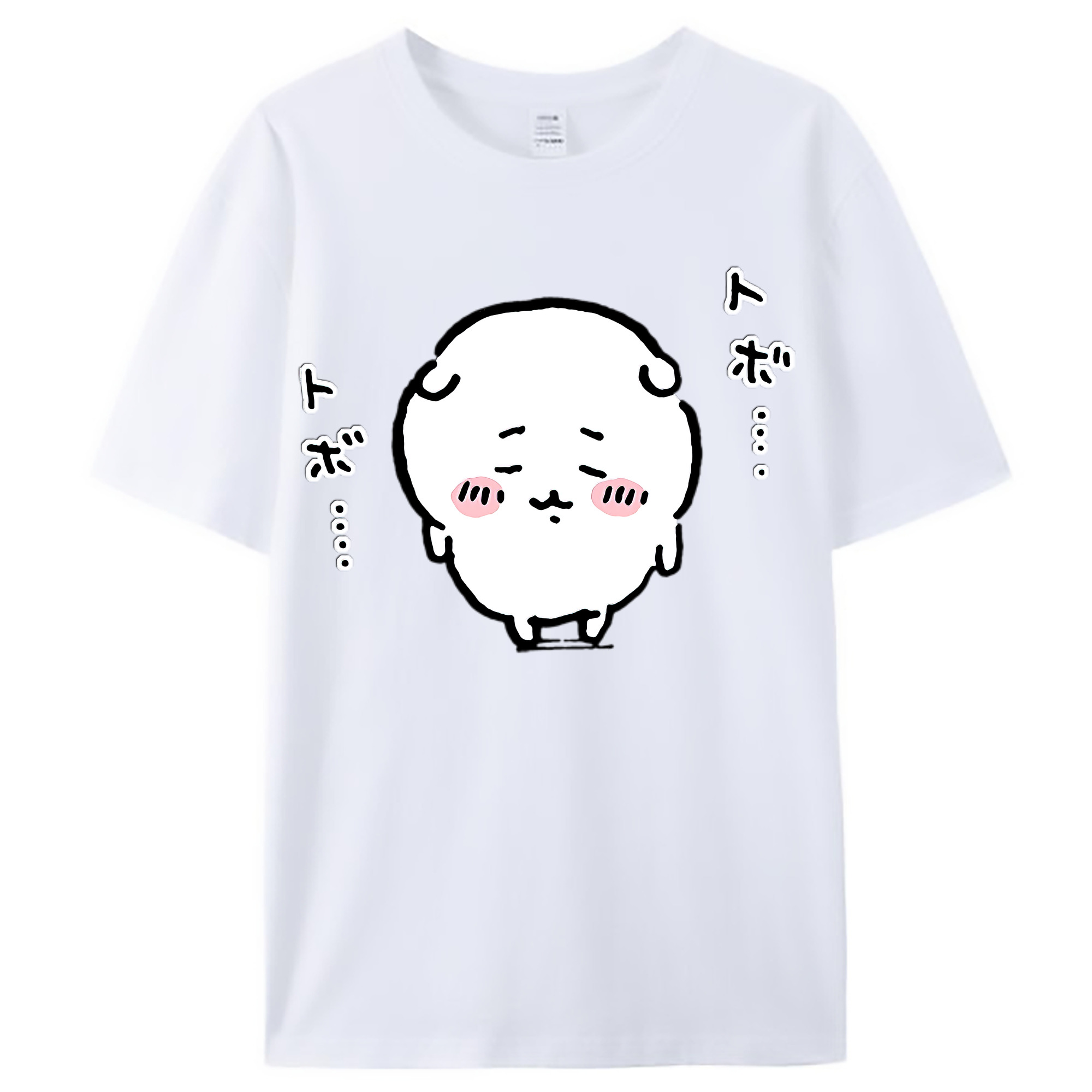 （画像用） ちいかわ ちいかわ Chii-kawa chiikawa レディースカジュアルプリントTシャツ（綿100％）