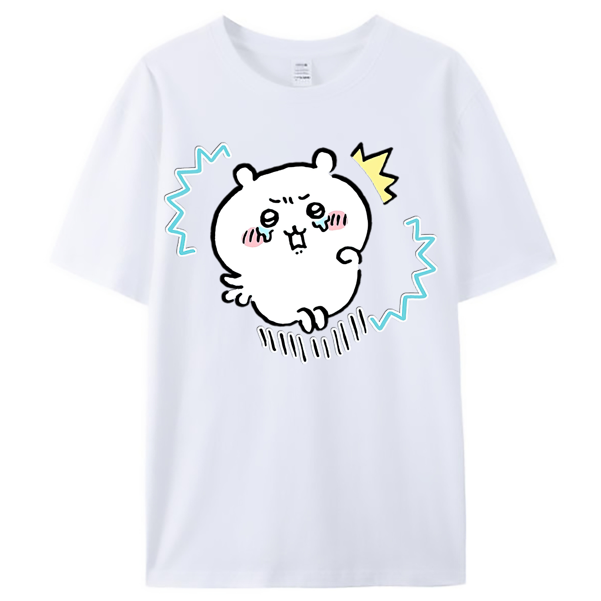 （画像用） ちいかわ ちいかわ Chii-kawa chiikawa レディースカジュアルプリントTシャツ（綿100％）