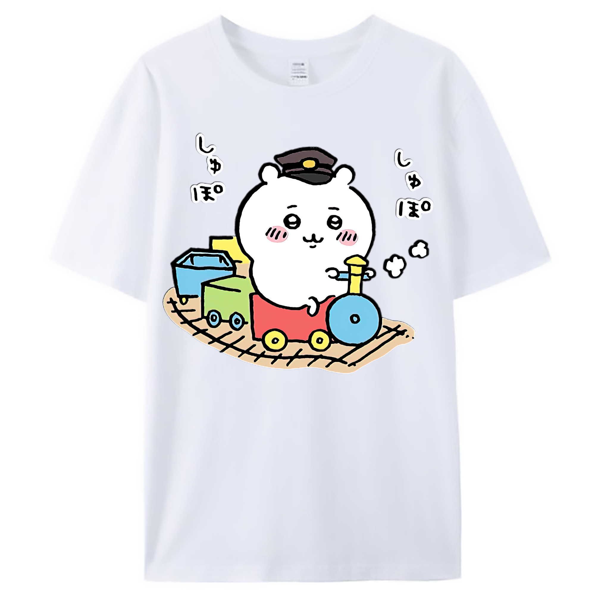 （画像用） ちいかわ ちいかわ Chii-kawa chiikawa レディースカジュアルプリントTシャツ（綿100％）