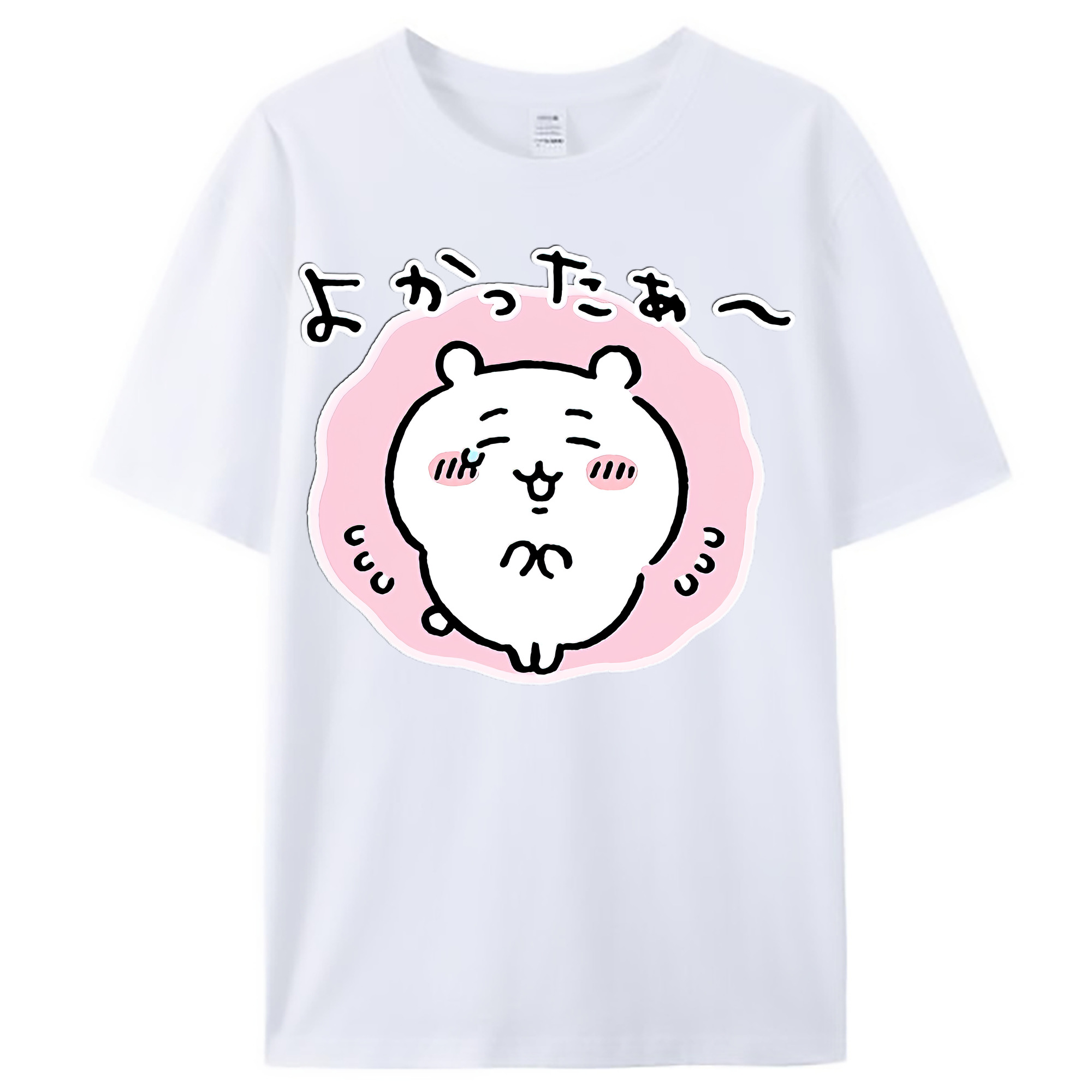 （画像用） ちいかわ ちいかわ Chii-kawa chiikawa レディースカジュアルプリントTシャツ（綿100％）