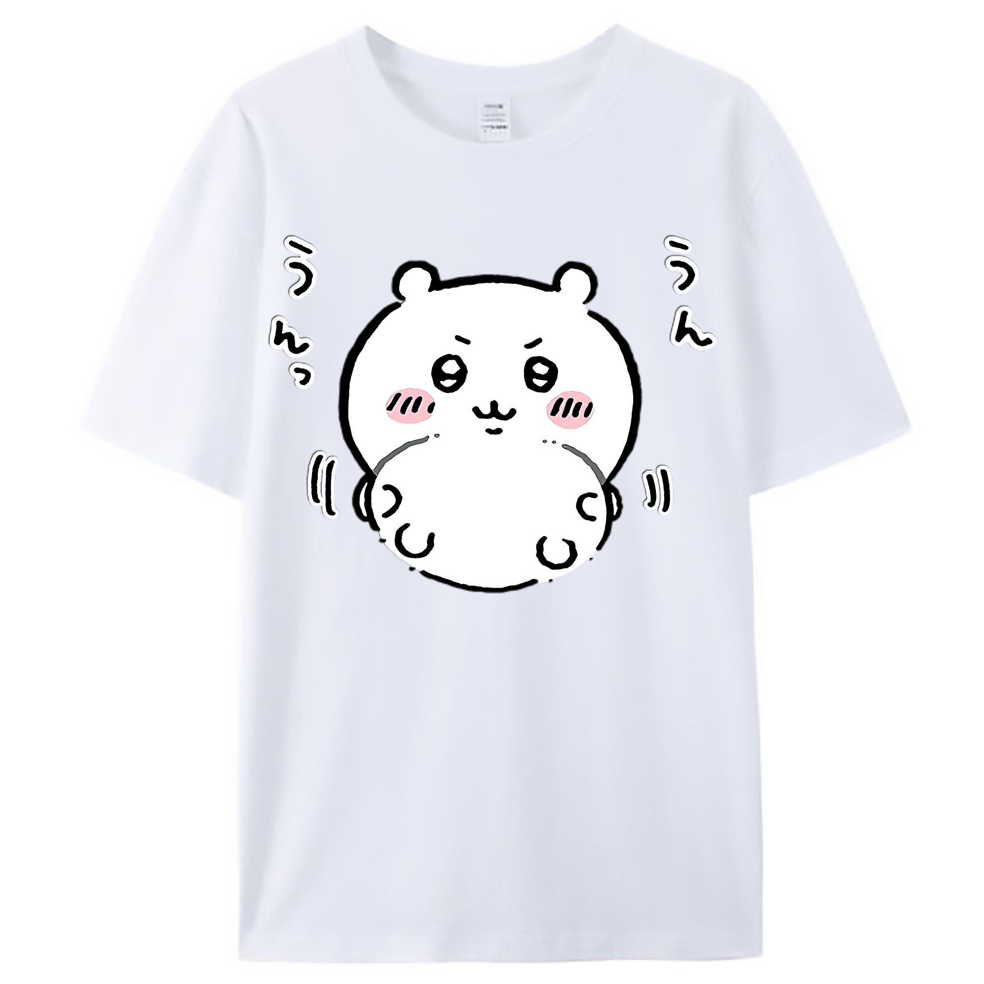 （画像用） ちいかわ ちいかわ Chii-kawa chiikawa レディースカジュアルプリントTシャツ（綿100％）