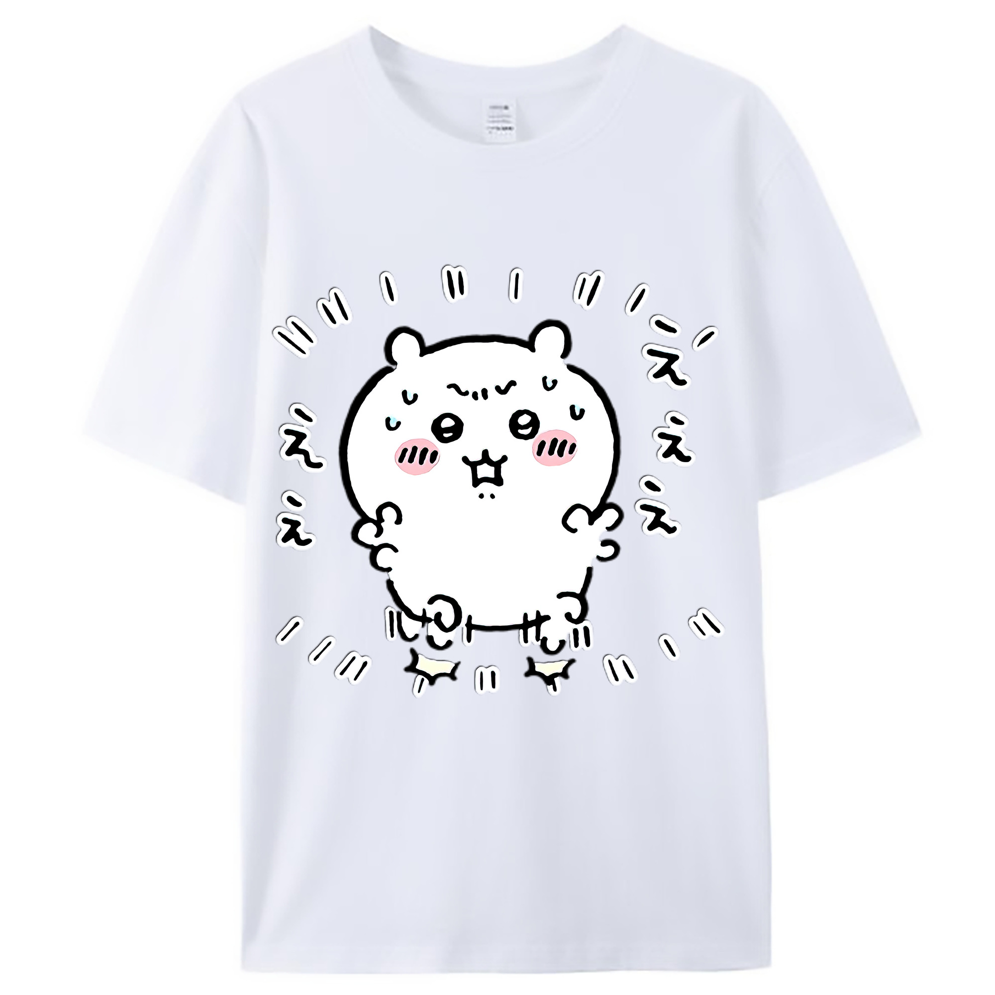 （画像用） ちいかわ ちいかわ Chii-kawa chiikawa レディースカジュアルプリントTシャツ（綿100％）