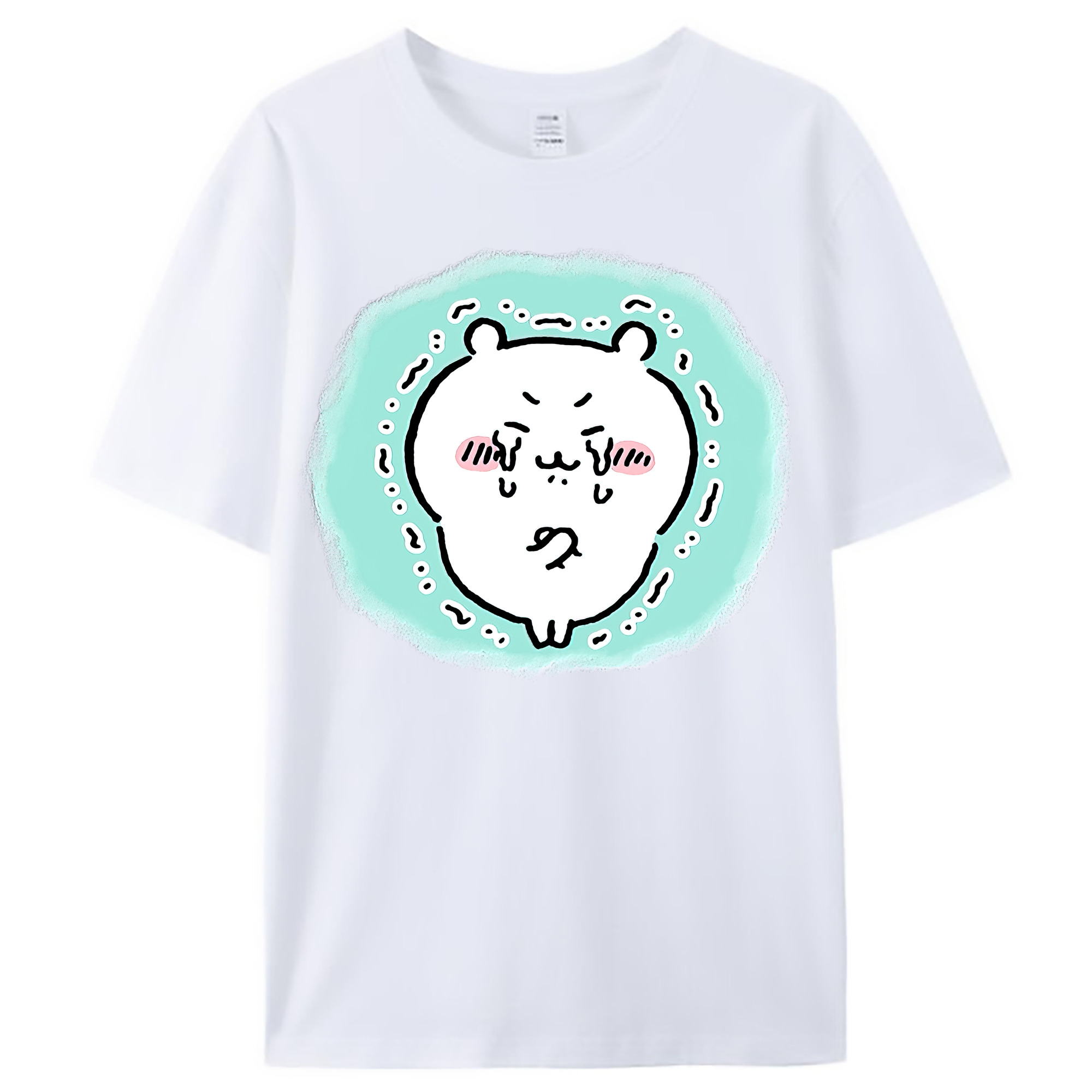（画像用） ちいかわ ちいかわ Chii-kawa chiikawa レディースカジュアルプリントTシャツ（綿100％）