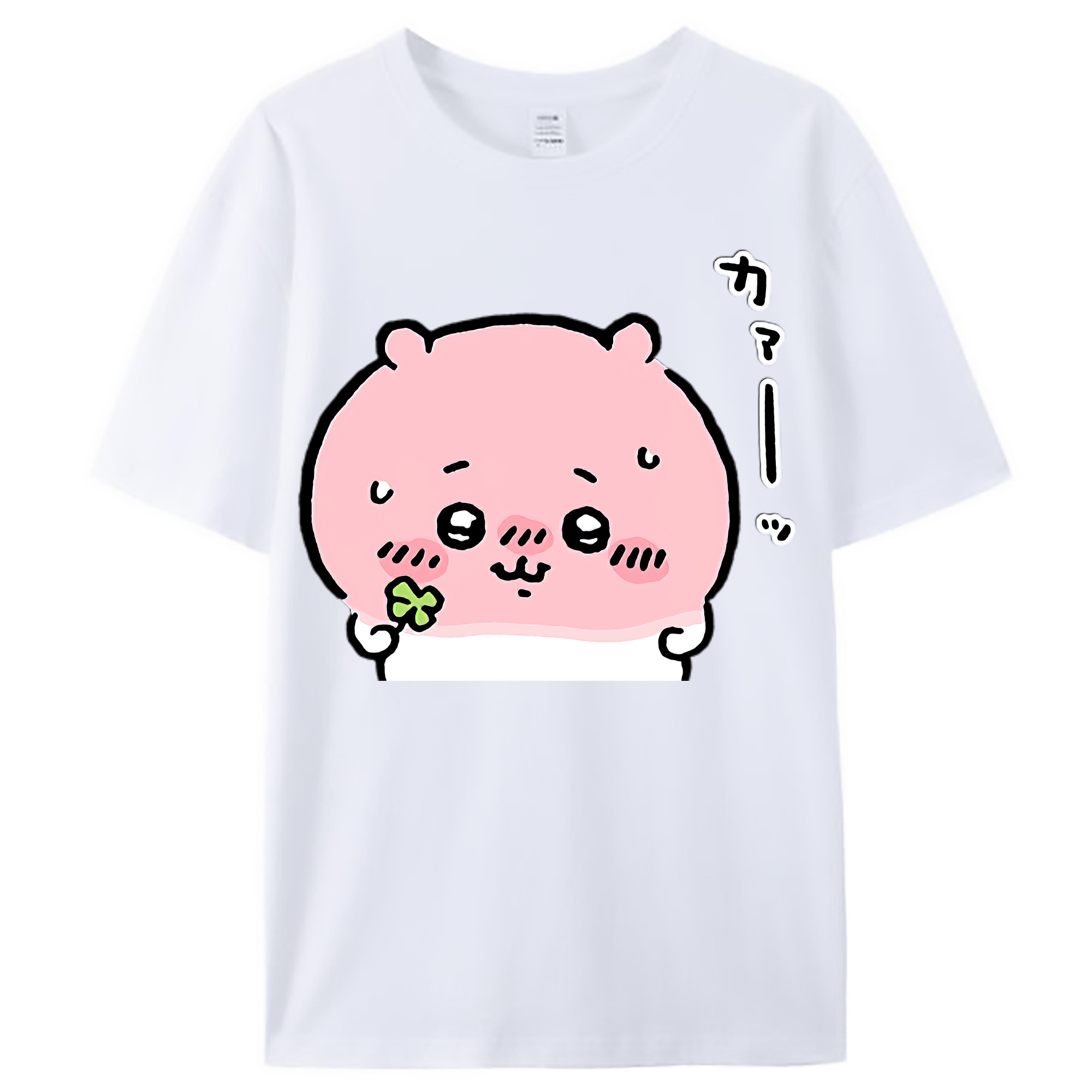 （画像用） ちいかわ ちいかわ Chii-kawa chiikawa レディースカジュアルプリントTシャツ（綿100％）