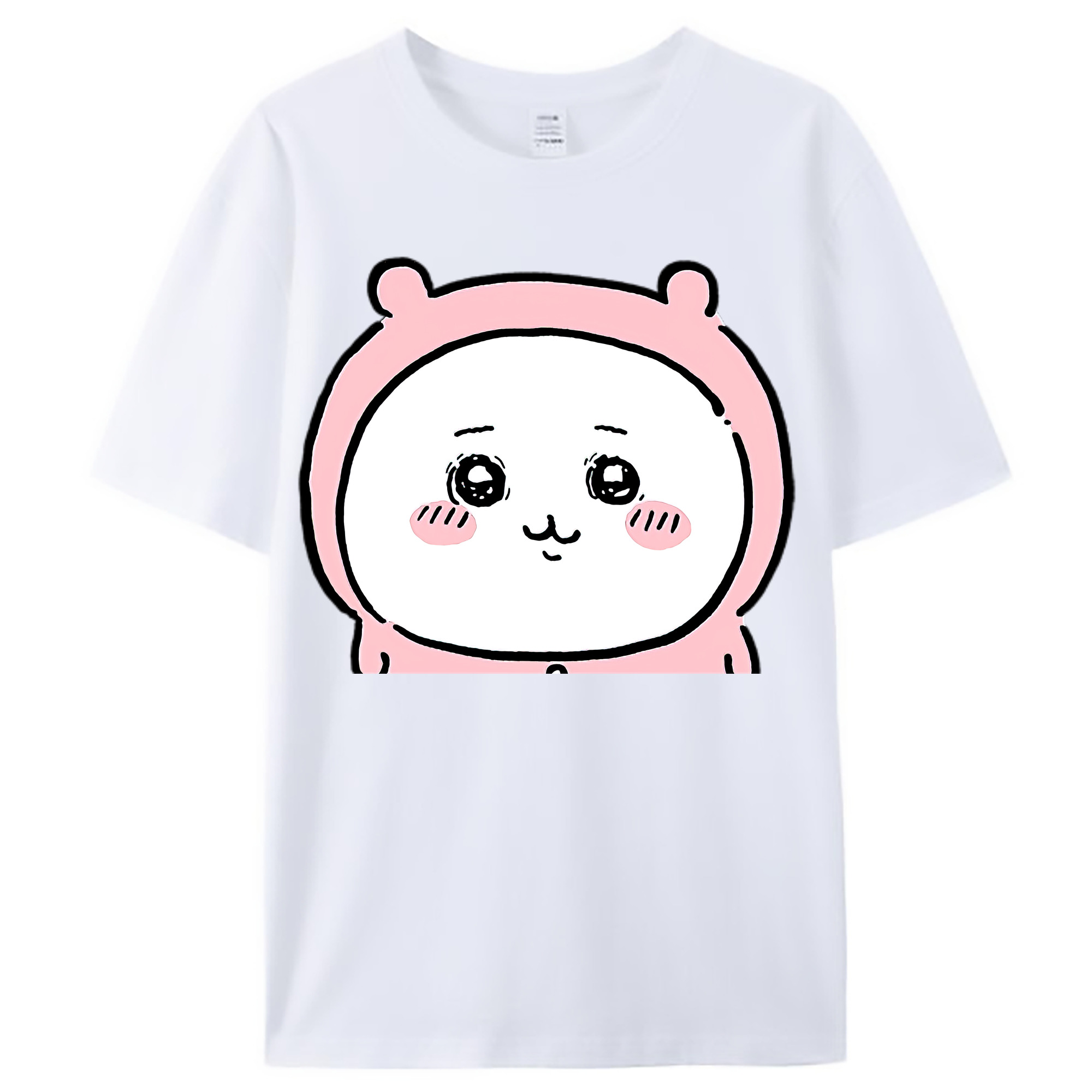 （画像用） ちいかわ ちいかわ Chii-kawa chiikawa レディースカジュアルプリントTシャツ（綿100％）