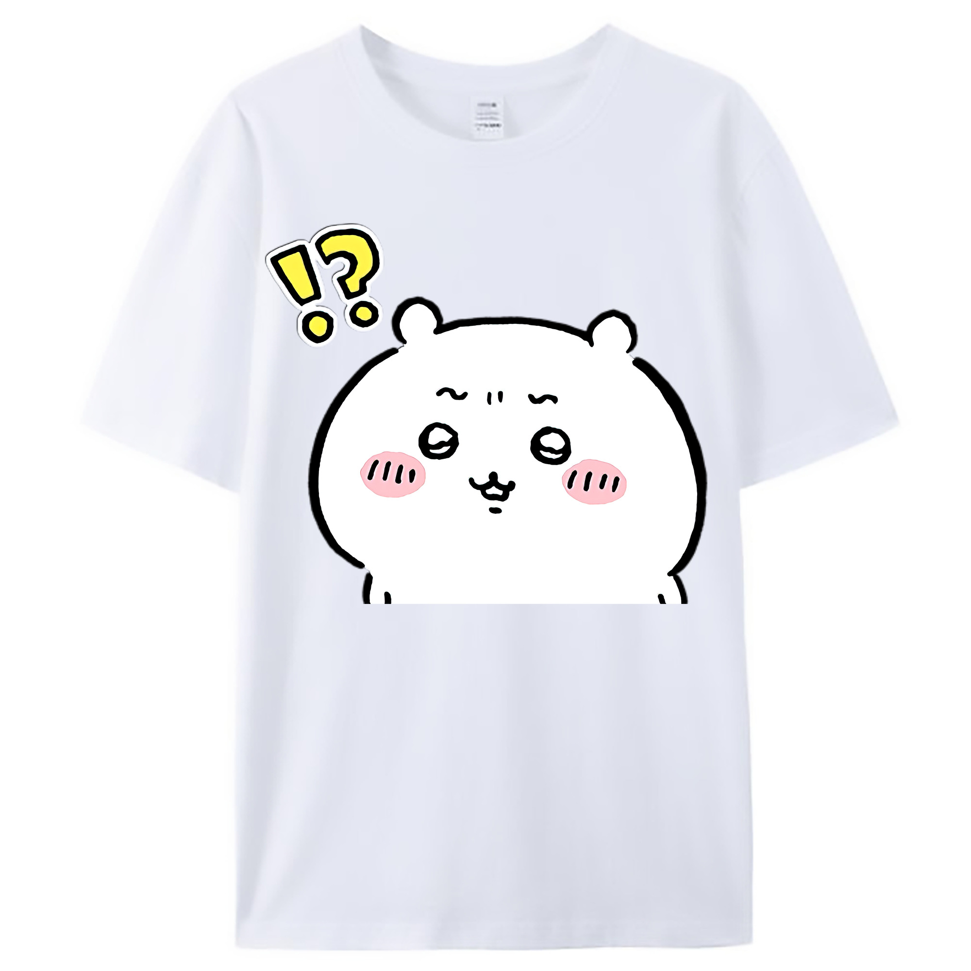 （画像用） ちいかわ ちいかわ Chii-kawa chiikawa レディースカジュアルプリントTシャツ（綿100％）