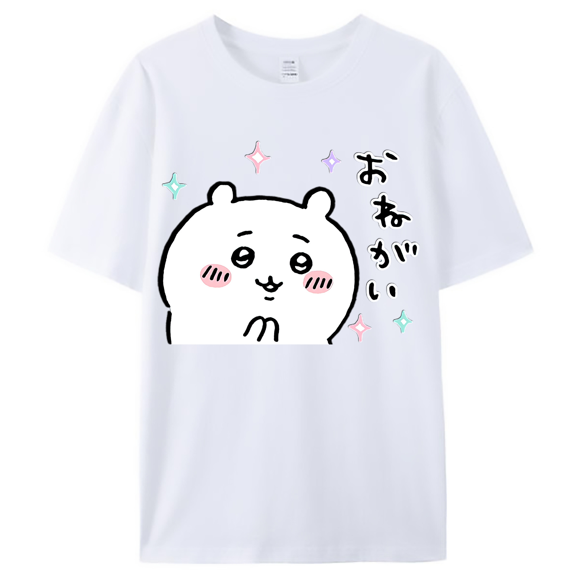 （画像用） ちいかわ ちいかわ Chii-kawa chiikawa レディースカジュアルプリントTシャツ（綿100％）