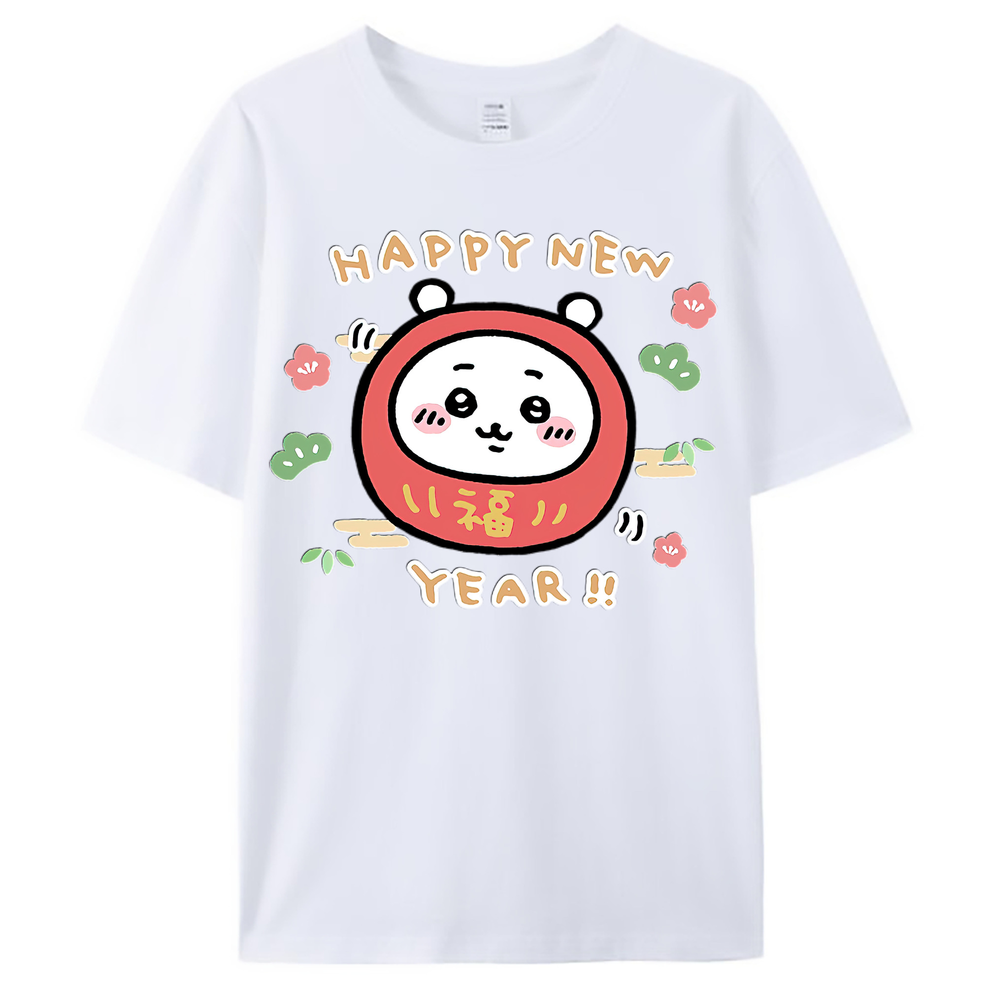（画像用） ちいかわ ちいかわ Chii-kawa chiikawa レディースカジュアルプリントTシャツ（綿100％）