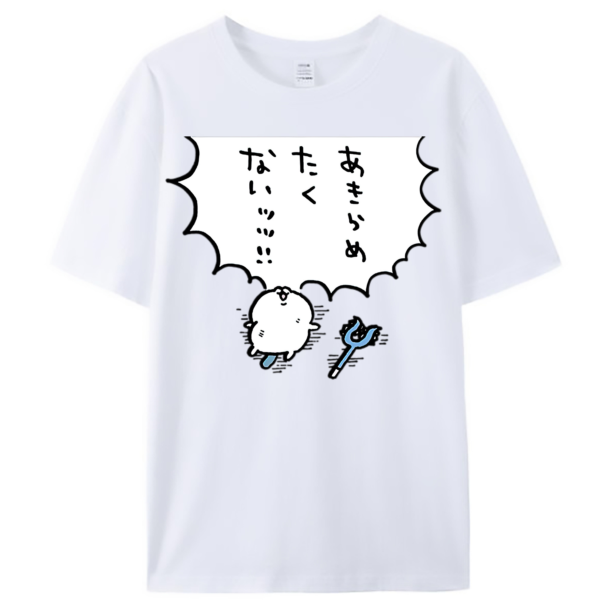 （画像用） ちいかわ ちいかわ Chii-kawa chiikawa レディースカジュアルプリントTシャツ（綿100％）