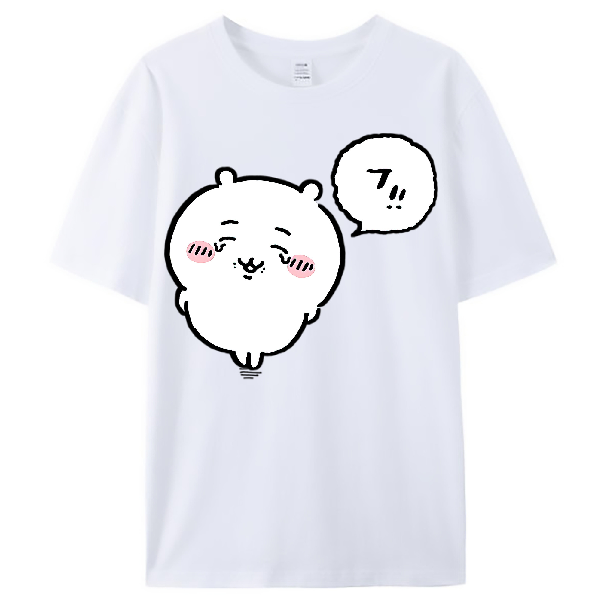 （画像用） ちいかわ ちいかわ Chii-kawa chiikawa レディースカジュアルプリントTシャツ（綿100％）