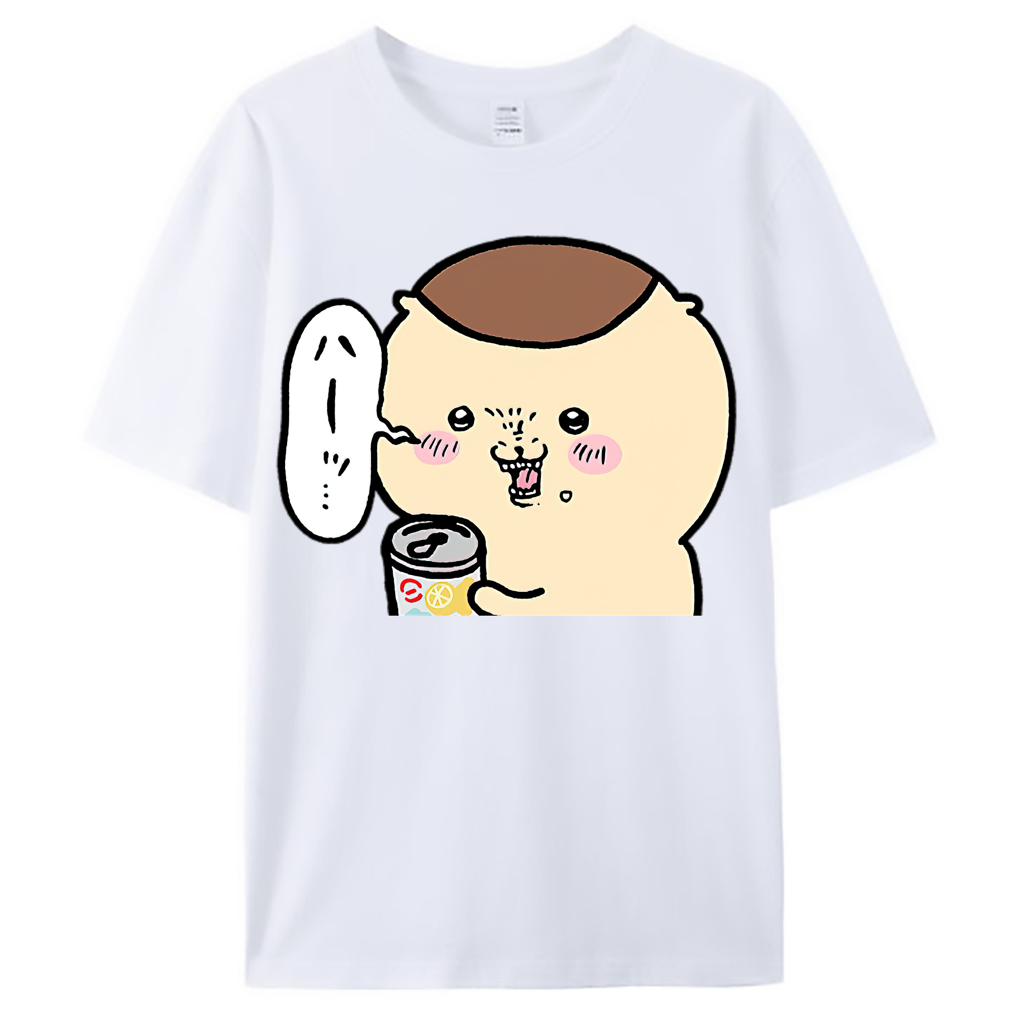 （画像用） ちいかわ くりまんじゅう Chii-kawa kuri manjū レディースカジュアルプリントTシャツ（綿100％）