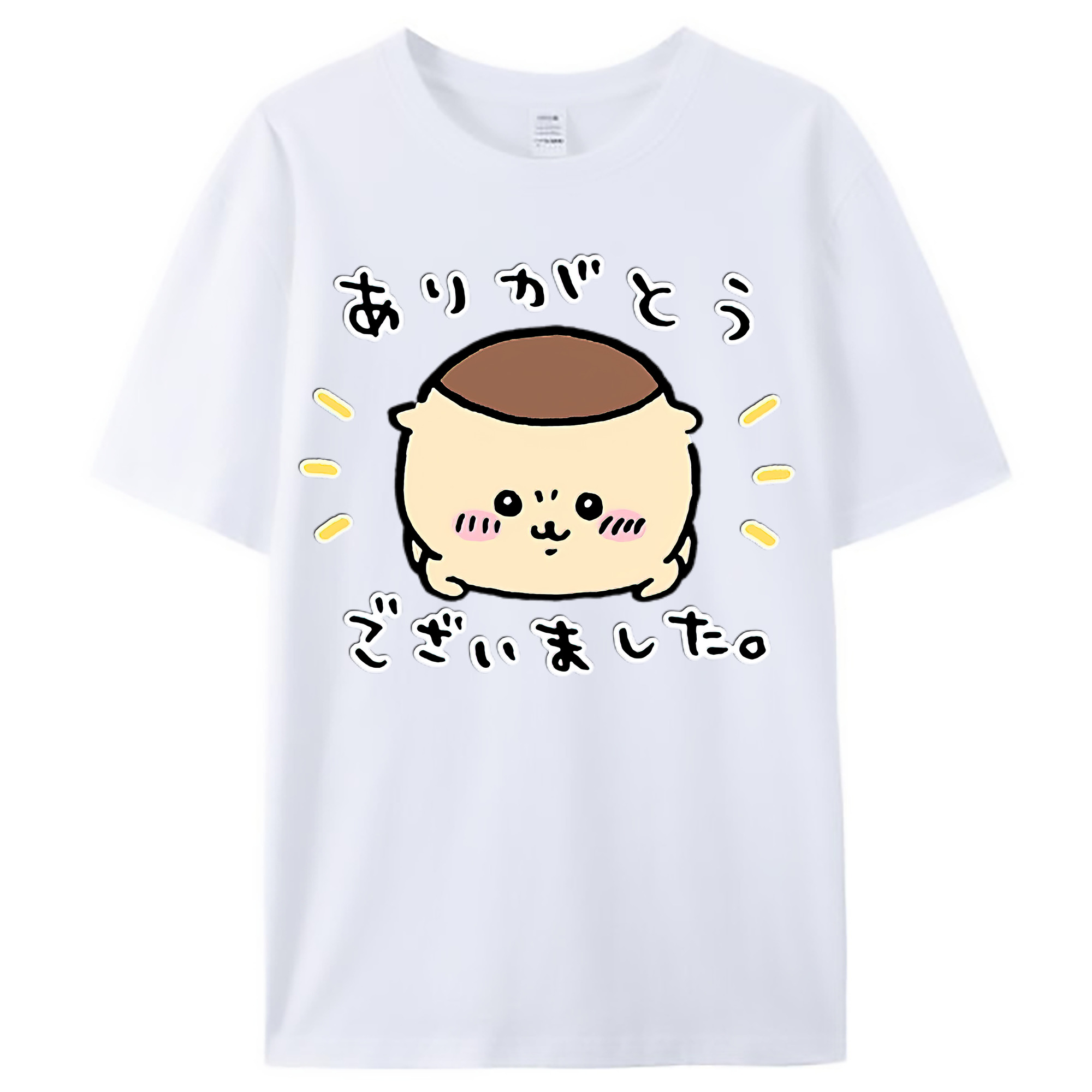 （画像用） ちいかわ くりまんじゅう Chii-kawa kuri manjū レディースカジュアルプリントTシャツ（綿100％）