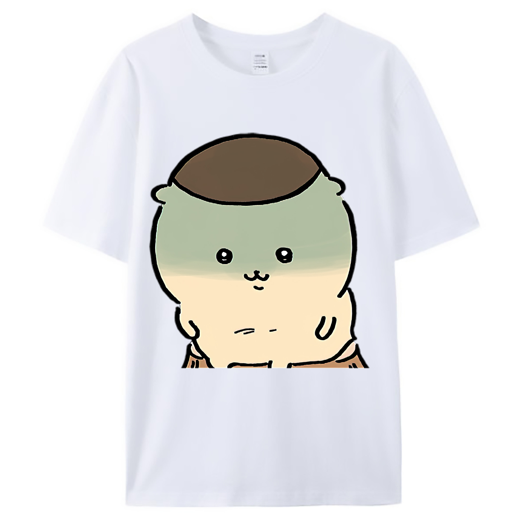 （画像用） ちいかわ くりまんじゅう Chii-kawa kuri manjū レディースカジュアルプリントTシャツ（綿100％）