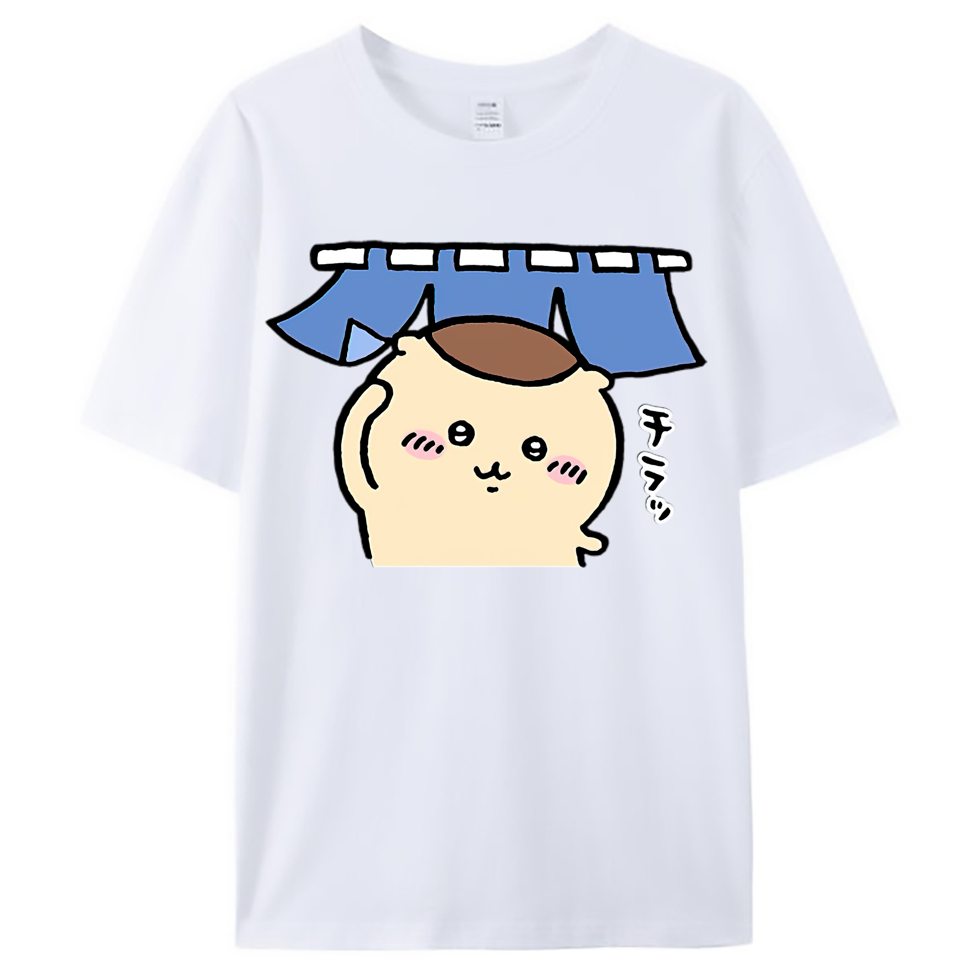 （画像用） ちいかわ くりまんじゅう Chii-kawa kuri manjū レディースカジュアルプリントTシャツ（綿100％）
