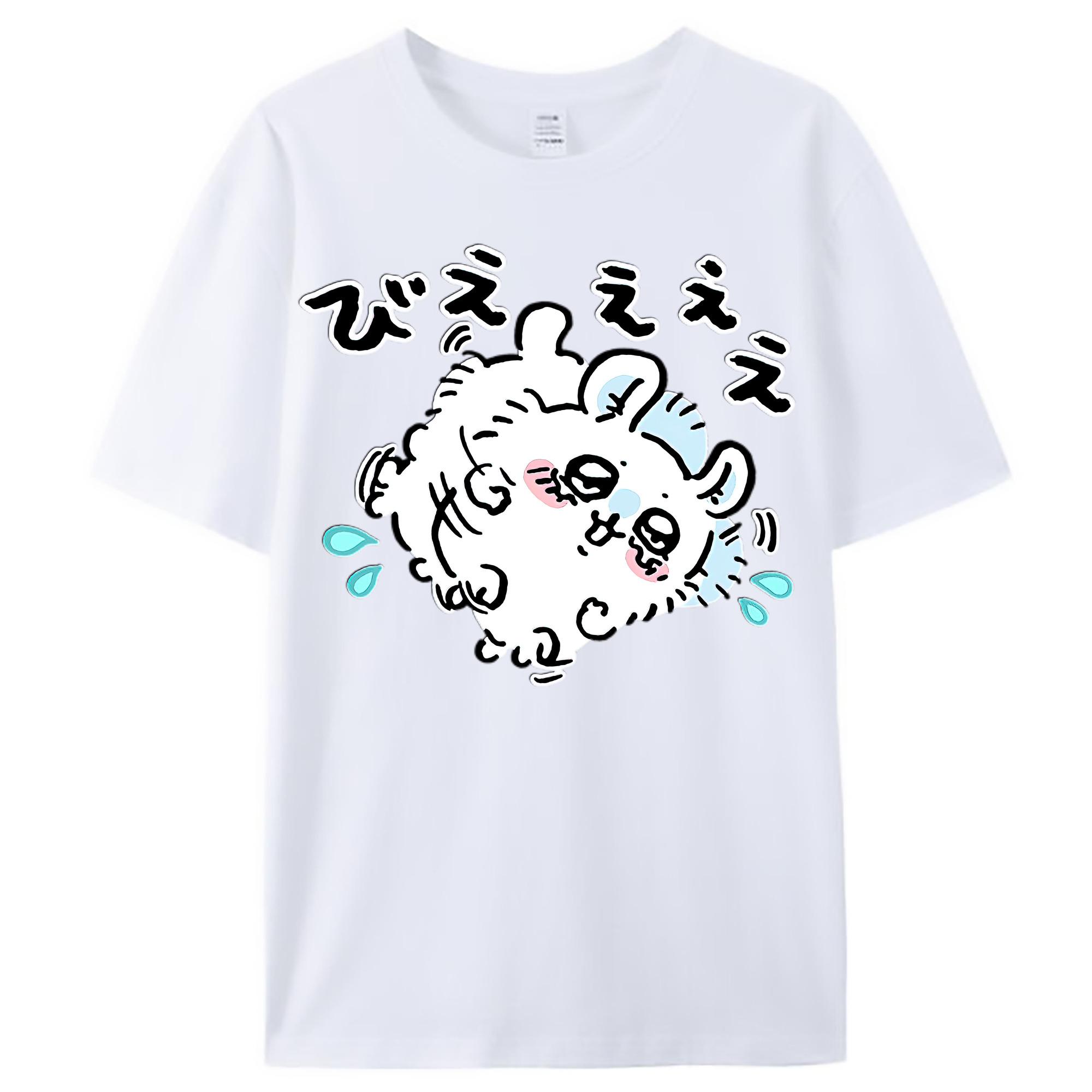 （画像用） ちいかわ モモンガ Chii-kawa Momonga レディースカジュアルプリントTシャツ（綿100％）