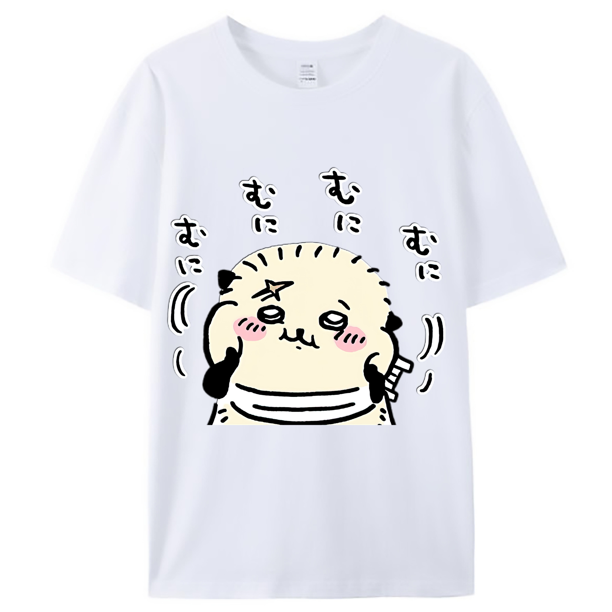 （画像用） ちいかわ ラッコ Chii-kawa Sea otter レディースカジュアルプリントTシャツ（綿100％）