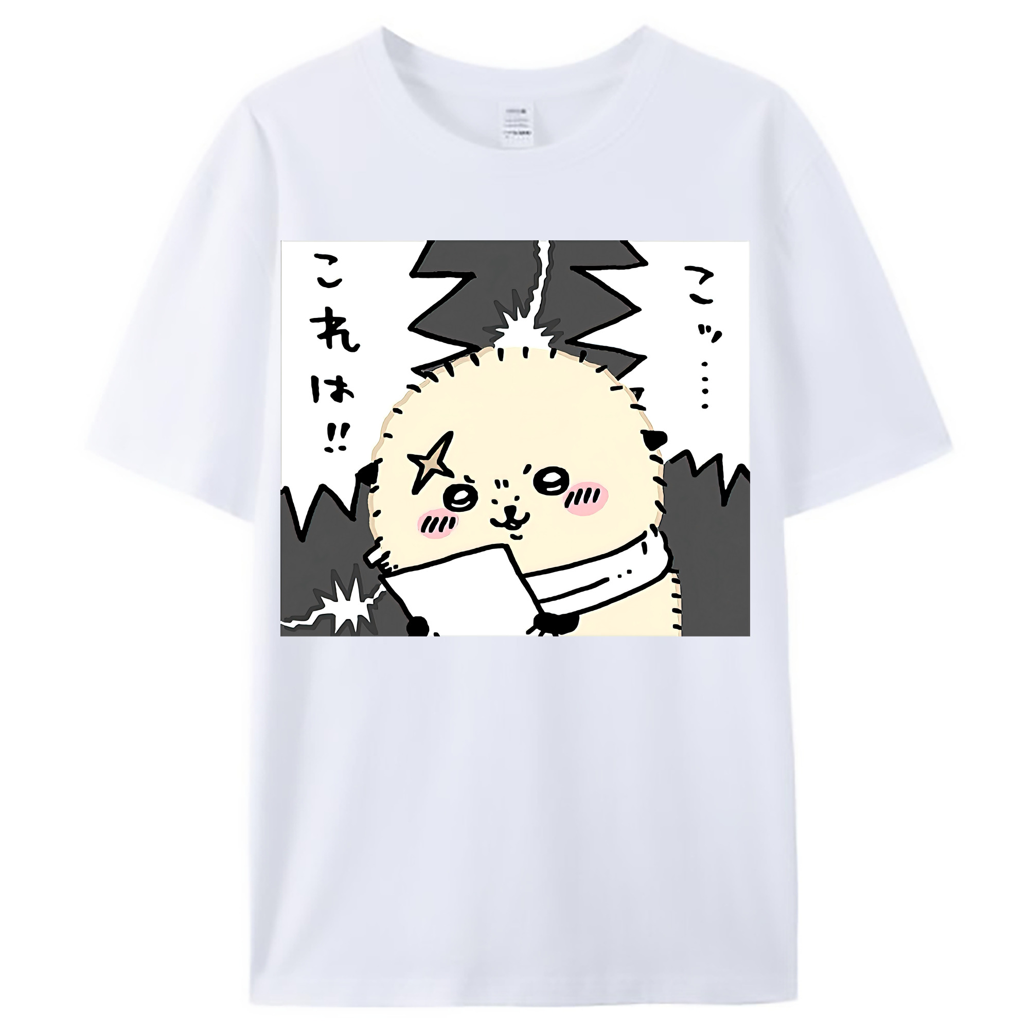 （画像用） ちいかわ ラッコ Chii-kawa Sea otter レディースカジュアルプリントTシャツ（綿100％）