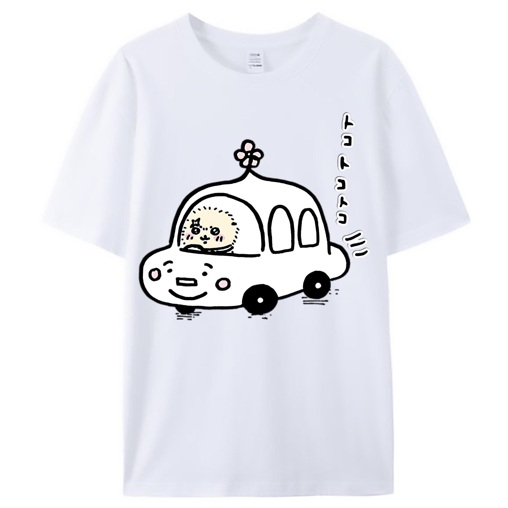 （画像用） ちいかわ ラッコ Chii-kawa Sea otter レディースカジュアルプリントTシャツ（綿100％）