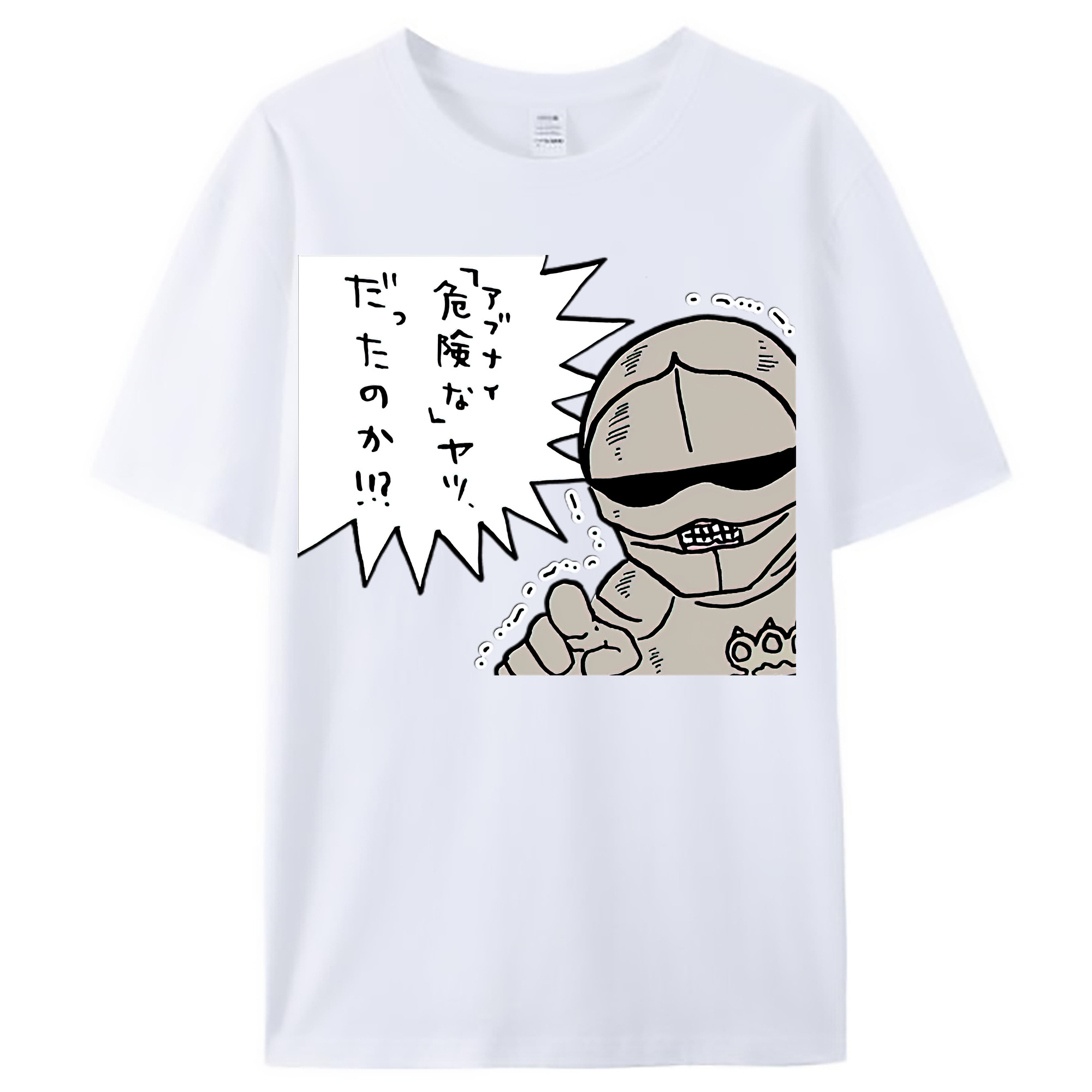（画像用） ちいかわ 労働の鎧さん Chii-kawa Mr. Armor of Labor レディースカジュアルプリントTシャツ（綿100％）