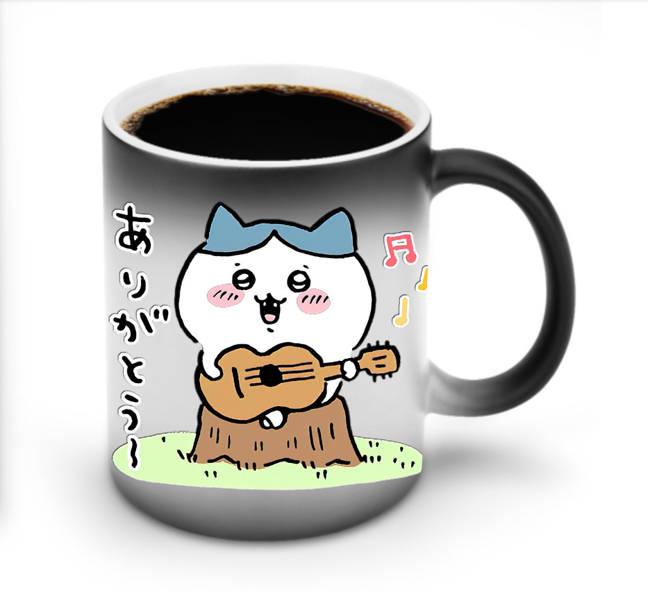 （画像用） ちいかわ ハチワレ Chii-kawa hachiware 温度変色マグカップ