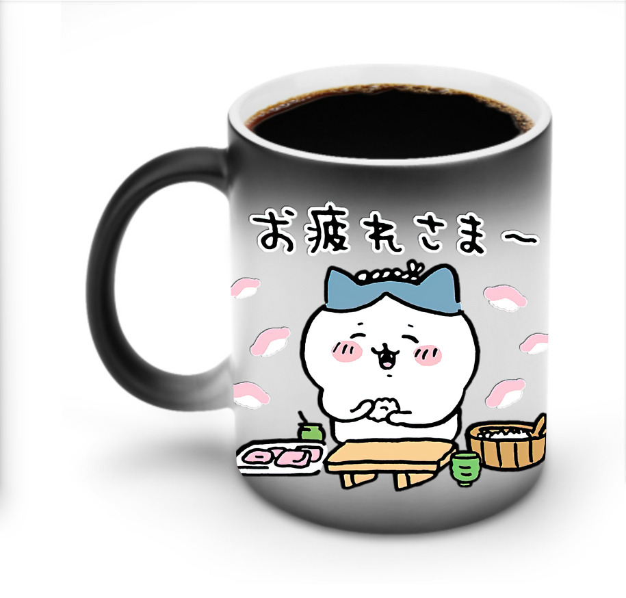 （画像用） ちいかわ ハチワレ Chii-kawa hachiware 温度変色マグカップ