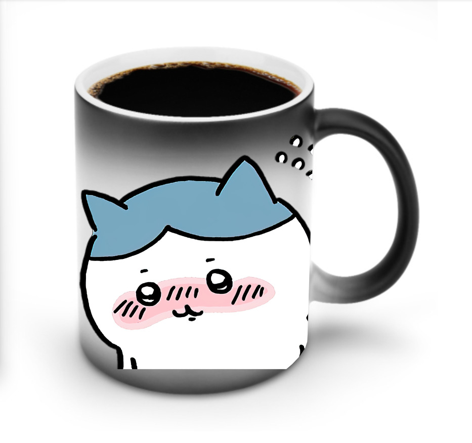 （画像用） ちいかわ ハチワレ Chii-kawa hachiware 温度変色マグカップ