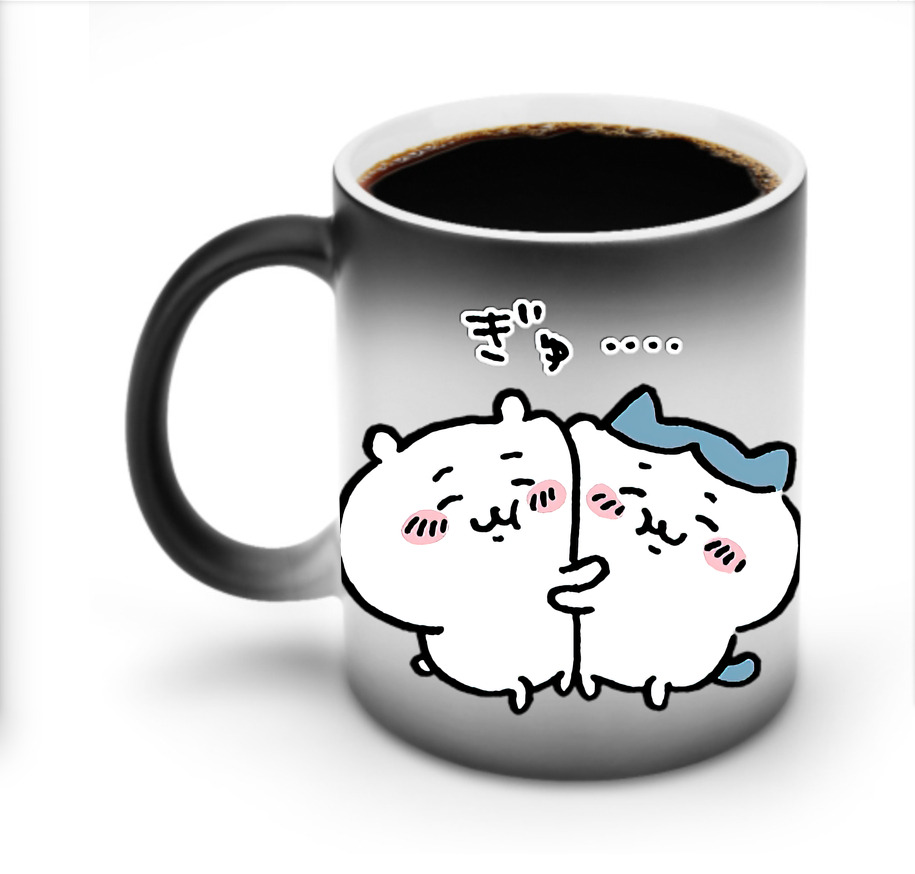 （画像用） ちいかわ ハチワレ Chii-kawa hachiware 温度変色マグカップ