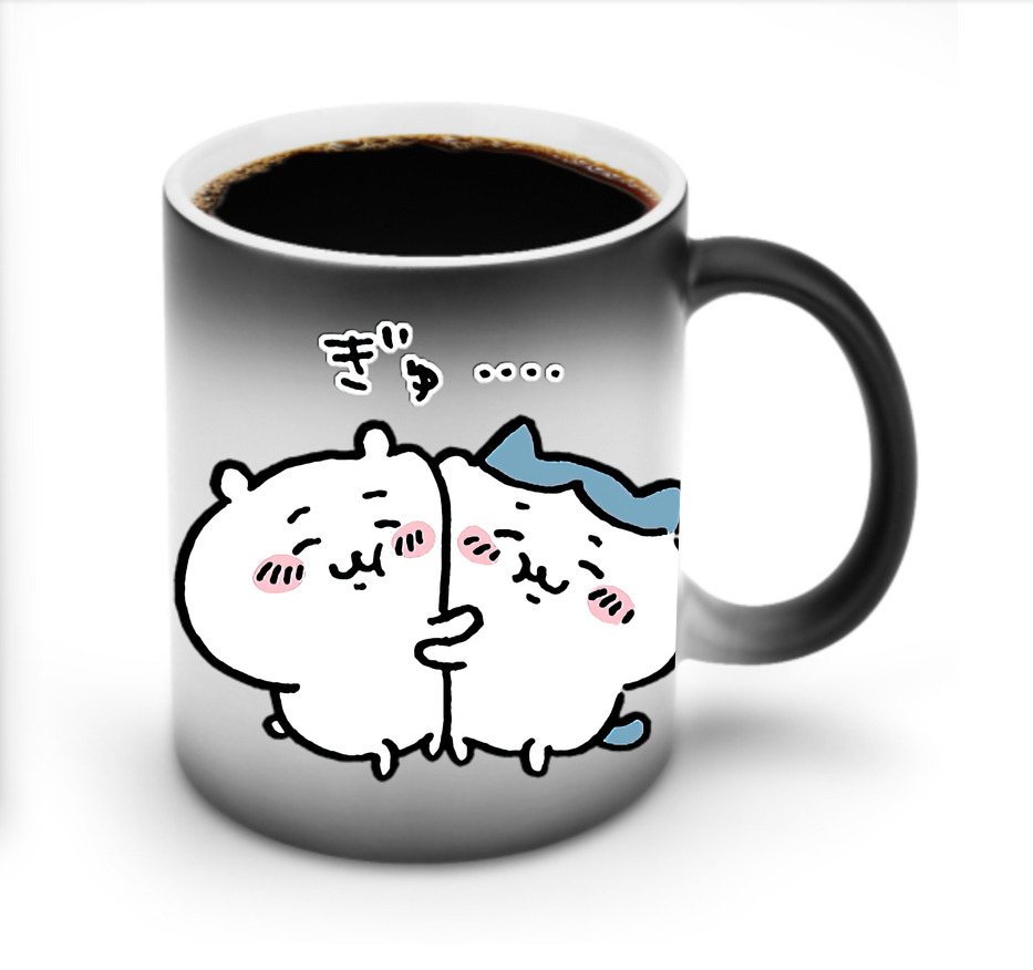 （画像用） ちいかわ ハチワレ Chii-kawa hachiware 温度変色マグカップ