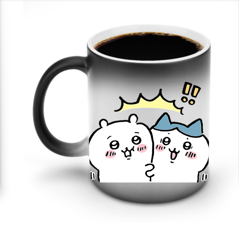 （画像用） ちいかわ ハチワレ Chii-kawa hachiware 温度変色マグカップ