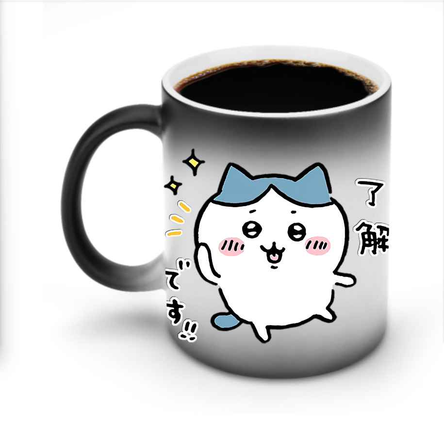 （画像用） ちいかわ ハチワレ Chii-kawa hachiware 温度変色マグカップ