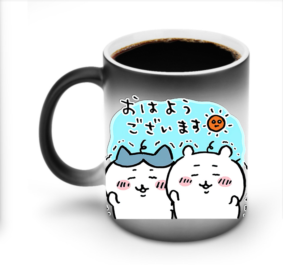 （画像用） ちいかわ ハチワレ Chii-kawa hachiware 温度変色マグカップ